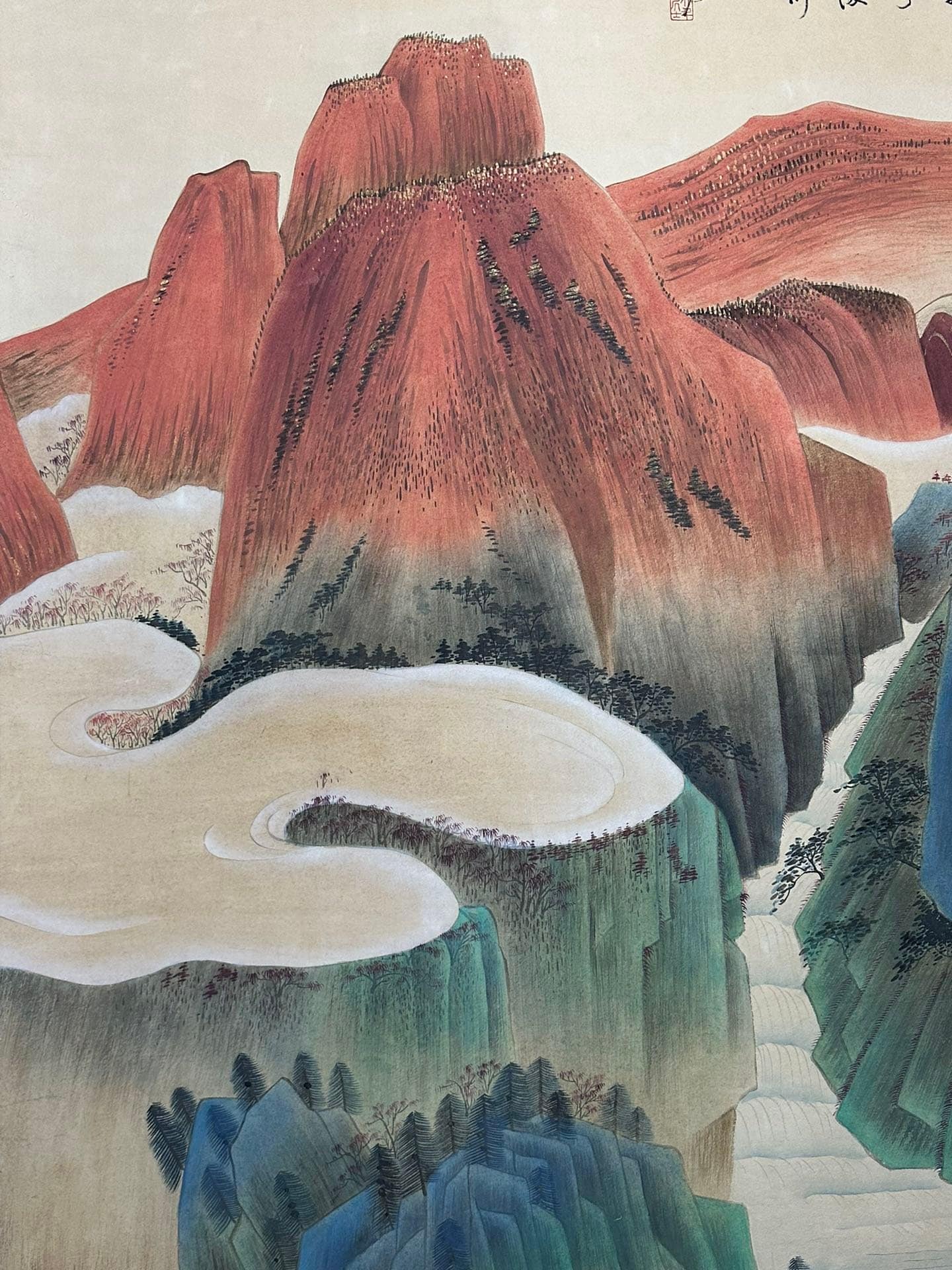 Chinese scroll painting Zhang Daqian