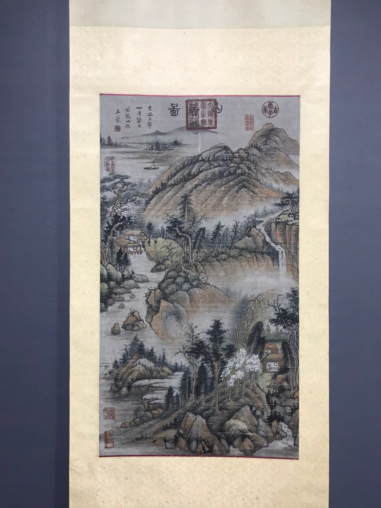 Chinese scroll painting Wang Meng