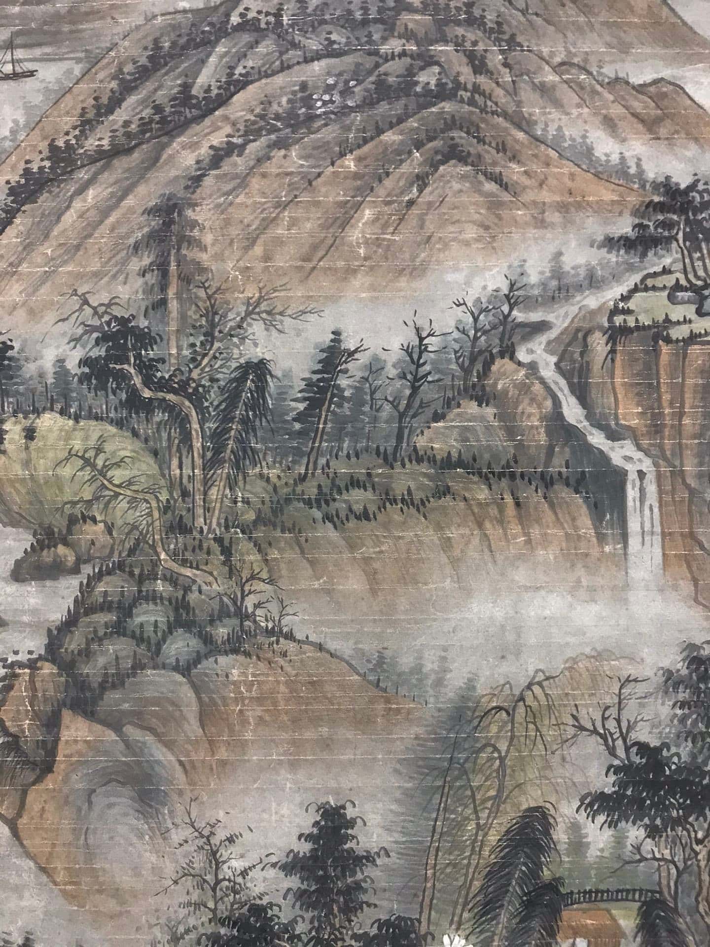 Chinese scroll painting Wang Meng