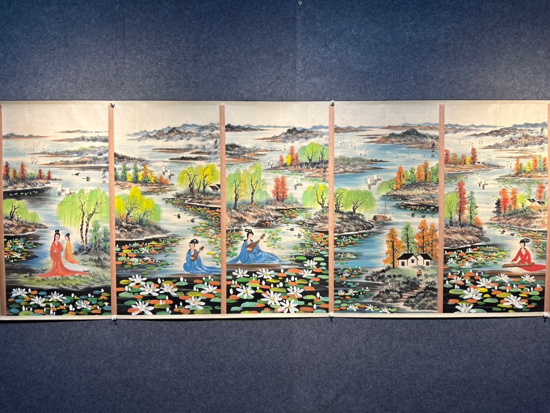 Chinese scroll painting Lin Fengmian
