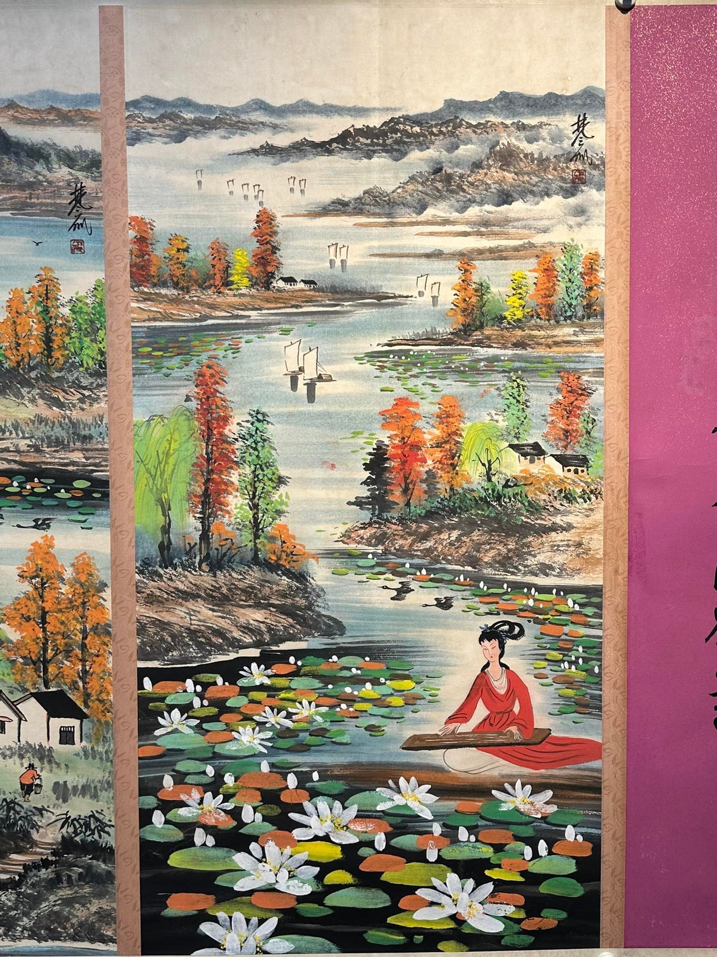 Chinese scroll painting Lin Fengmian