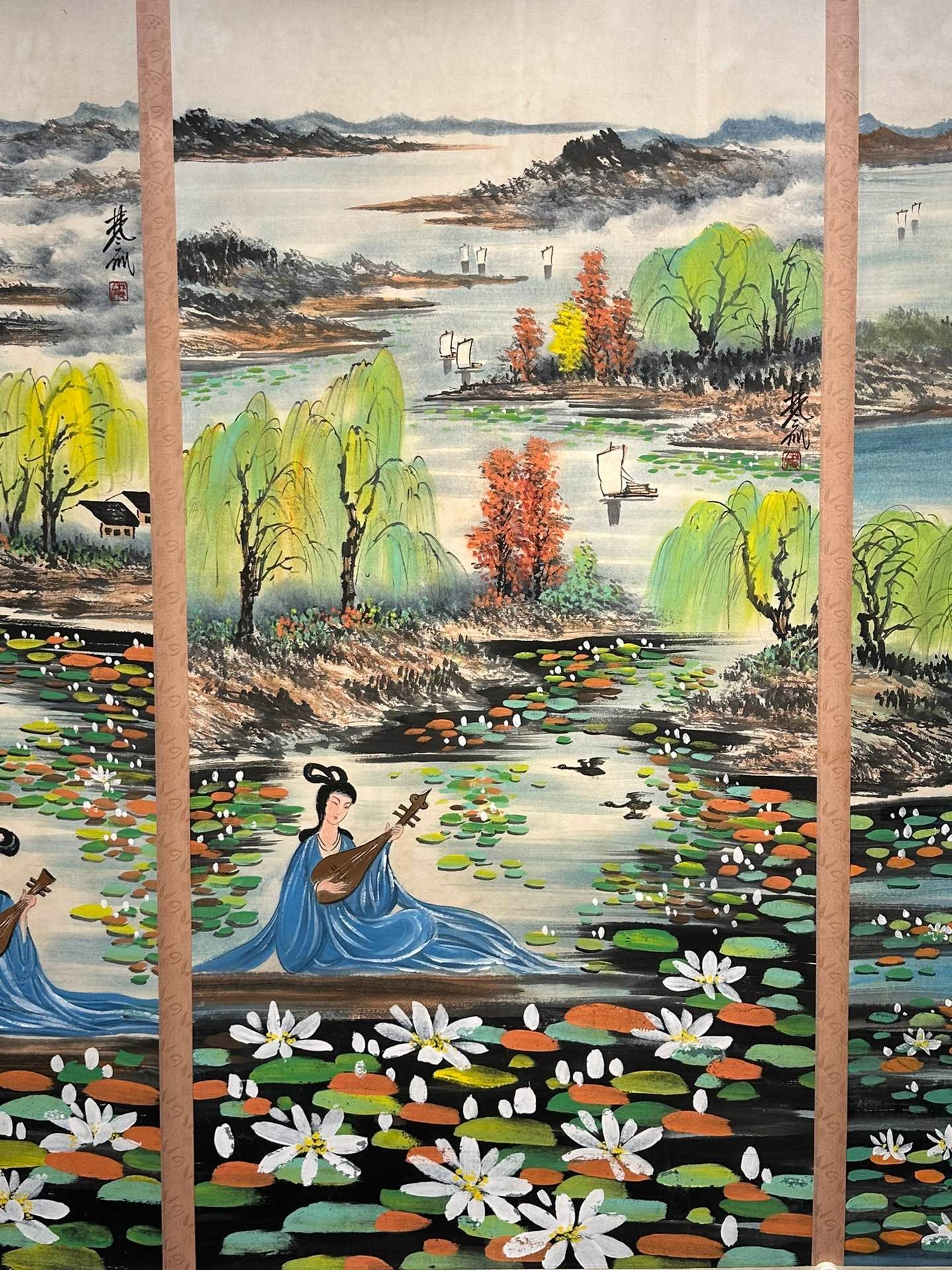 Chinese scroll painting Lin Fengmian