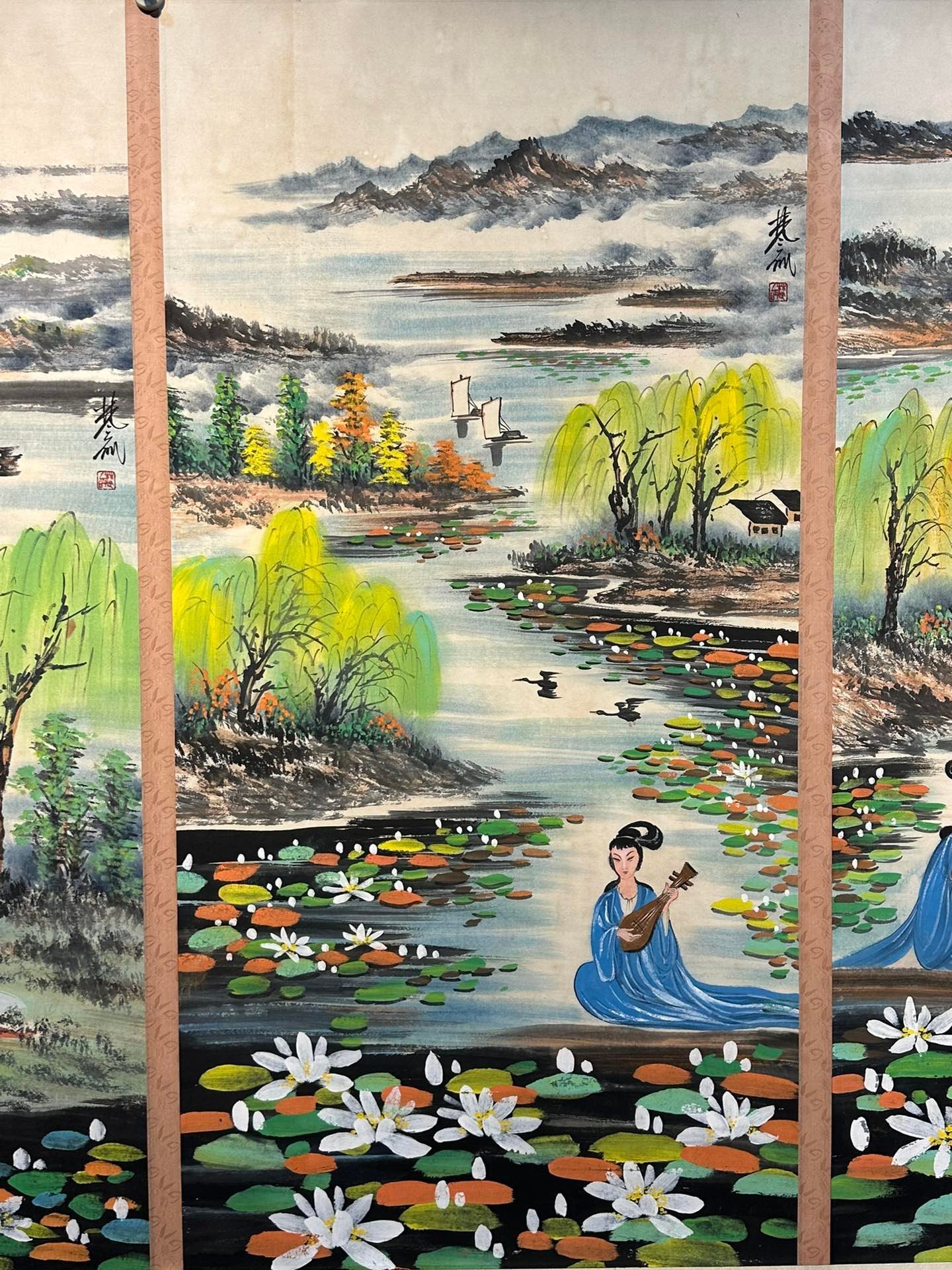 Chinese scroll painting Lin Fengmian