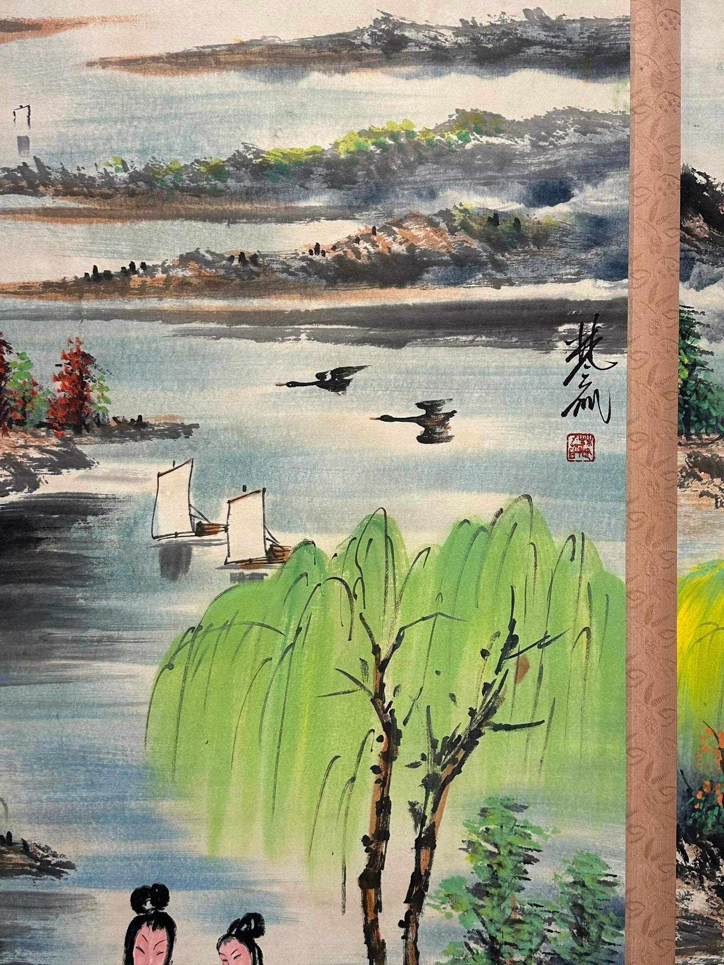Chinese scroll painting Lin Fengmian
