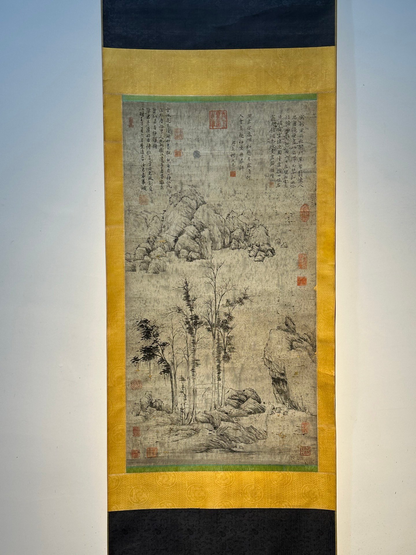 Chinese scroll painting Ni Zan