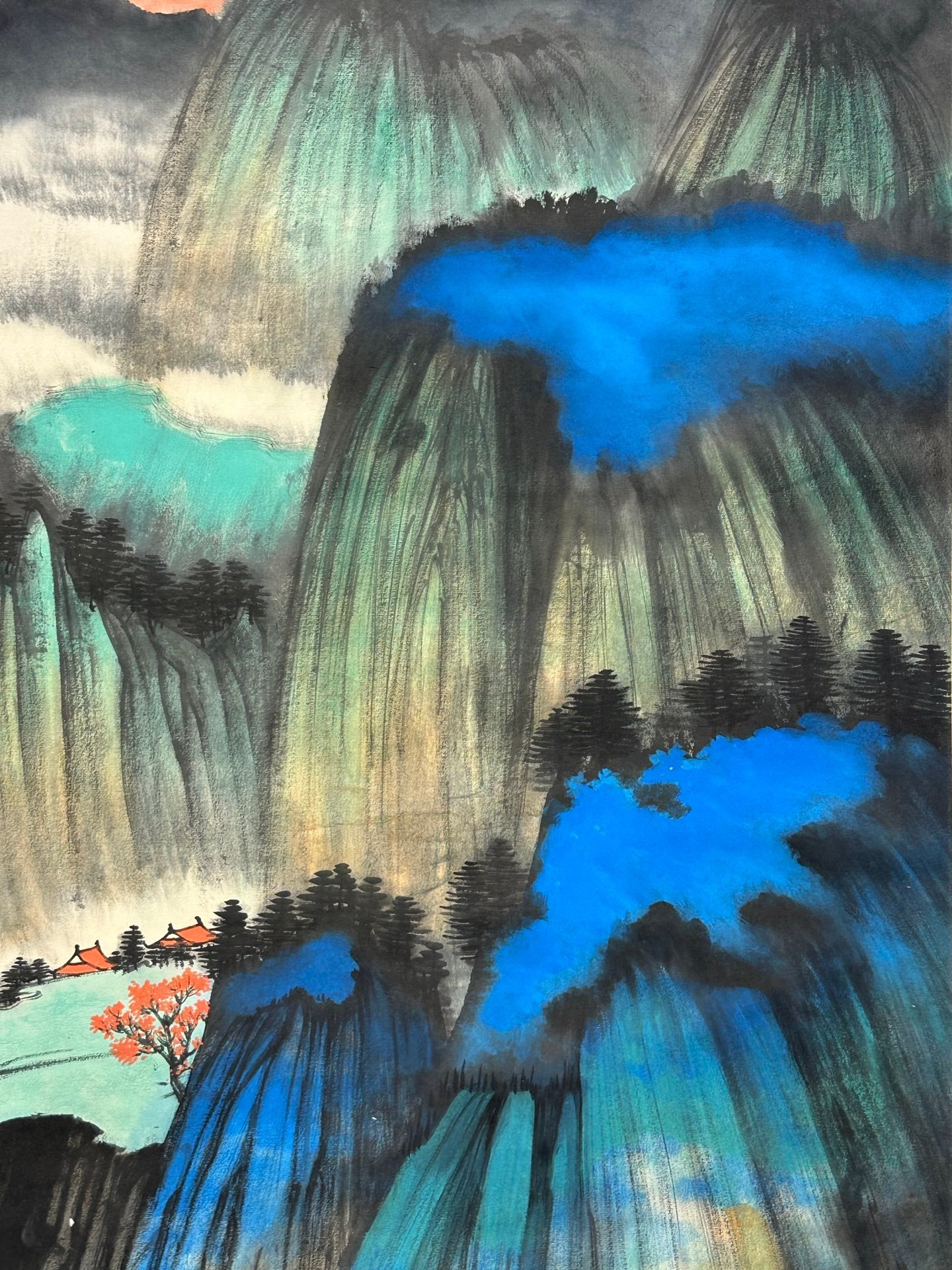 Chinese scroll painting Zhang Daqian