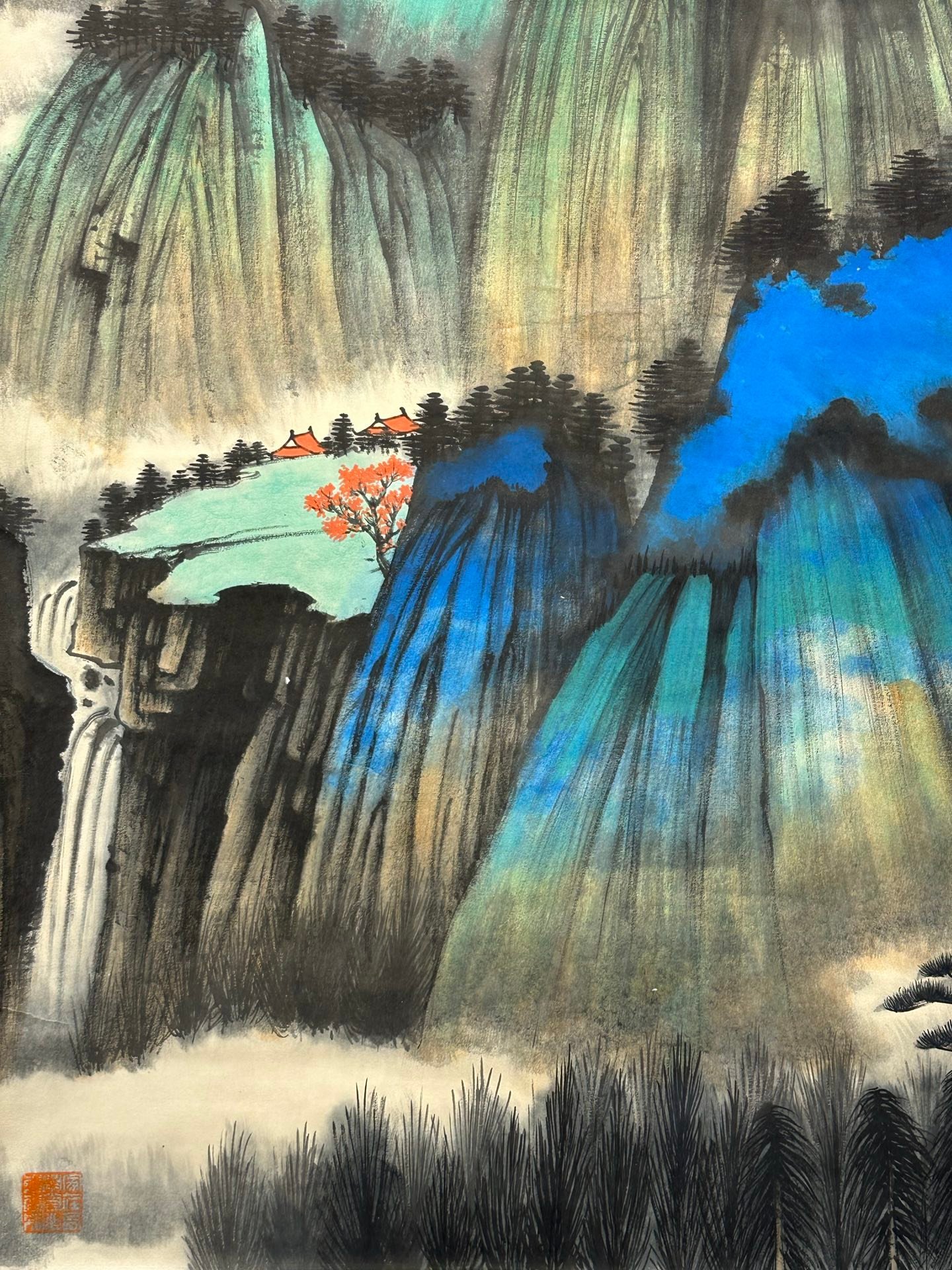 Chinese scroll painting Zhang Daqian