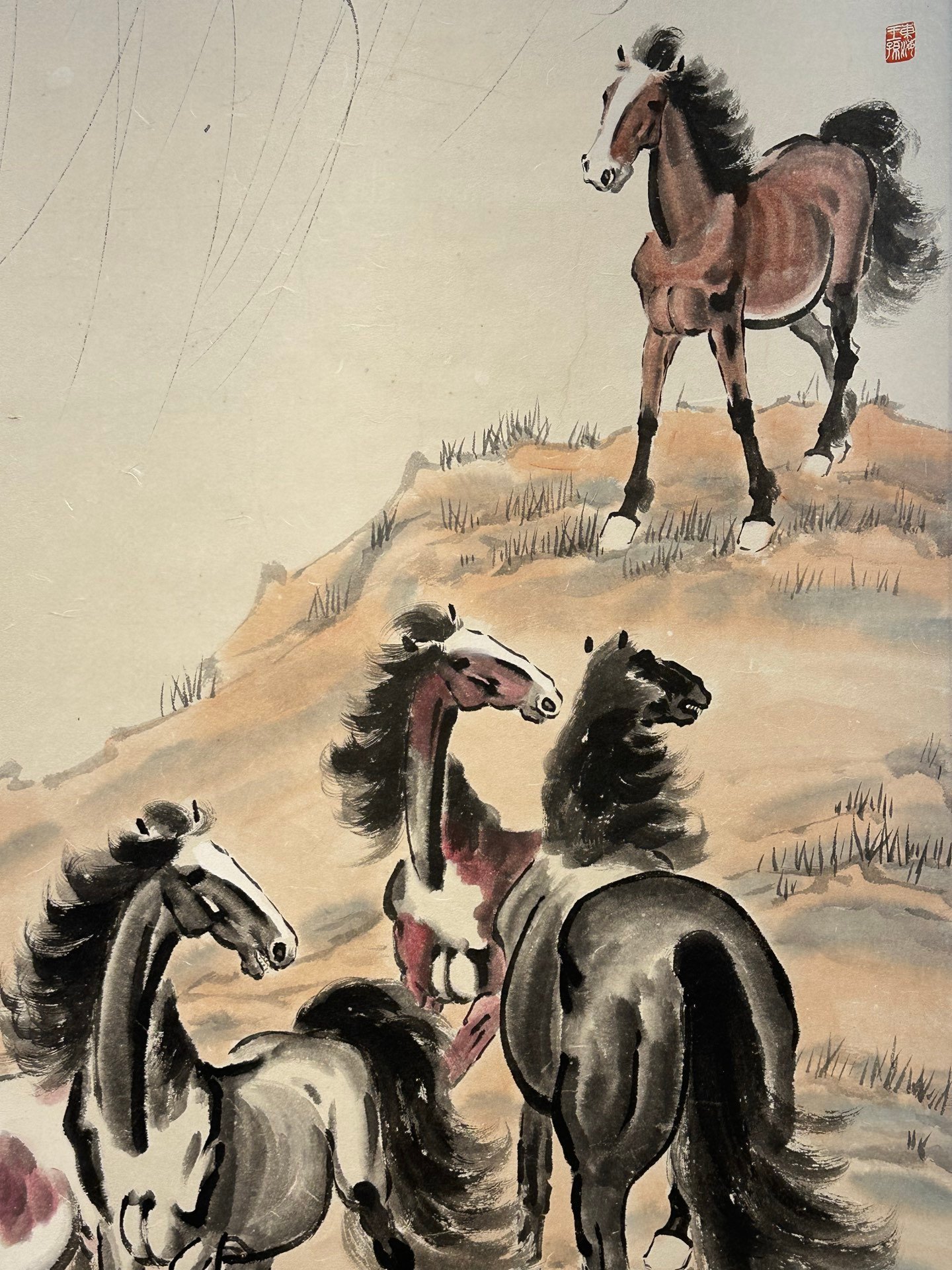 Chinese scroll painting Xu Beihong