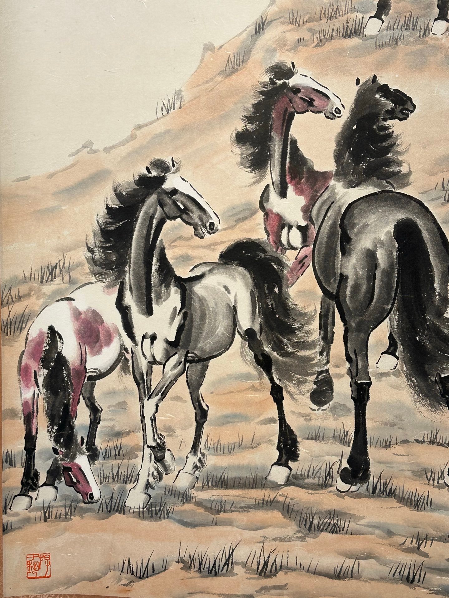 Chinese scroll painting Xu Beihong