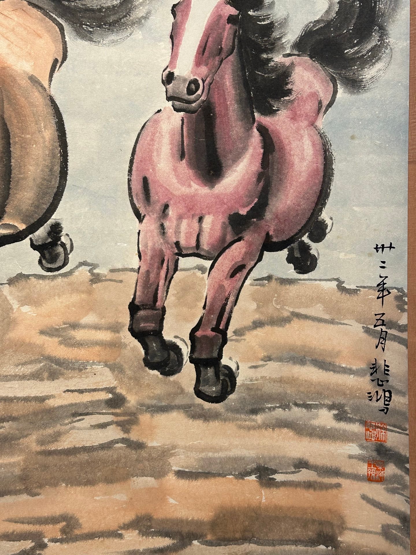 Chinese scroll painting Xu Beihong