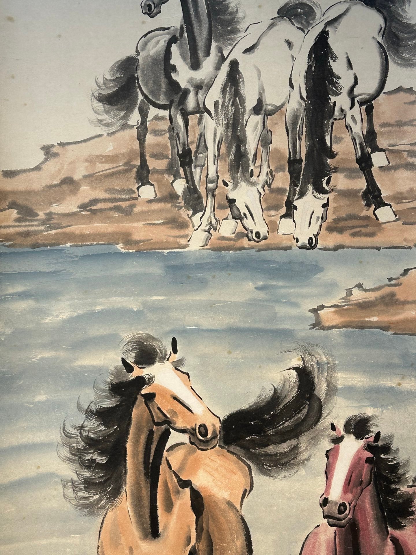 Chinese scroll painting Xu Beihong