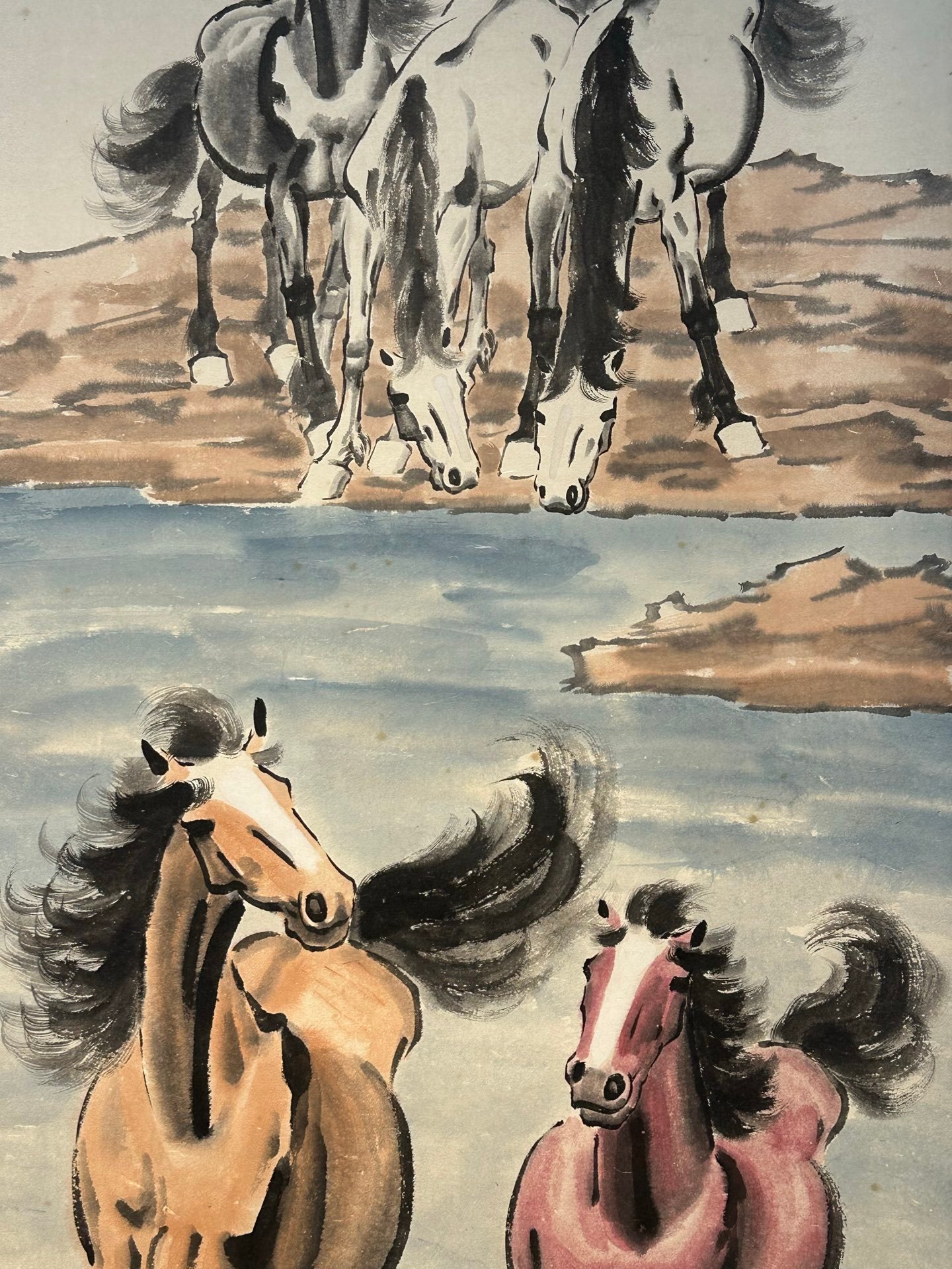 Chinese scroll painting Xu Beihong