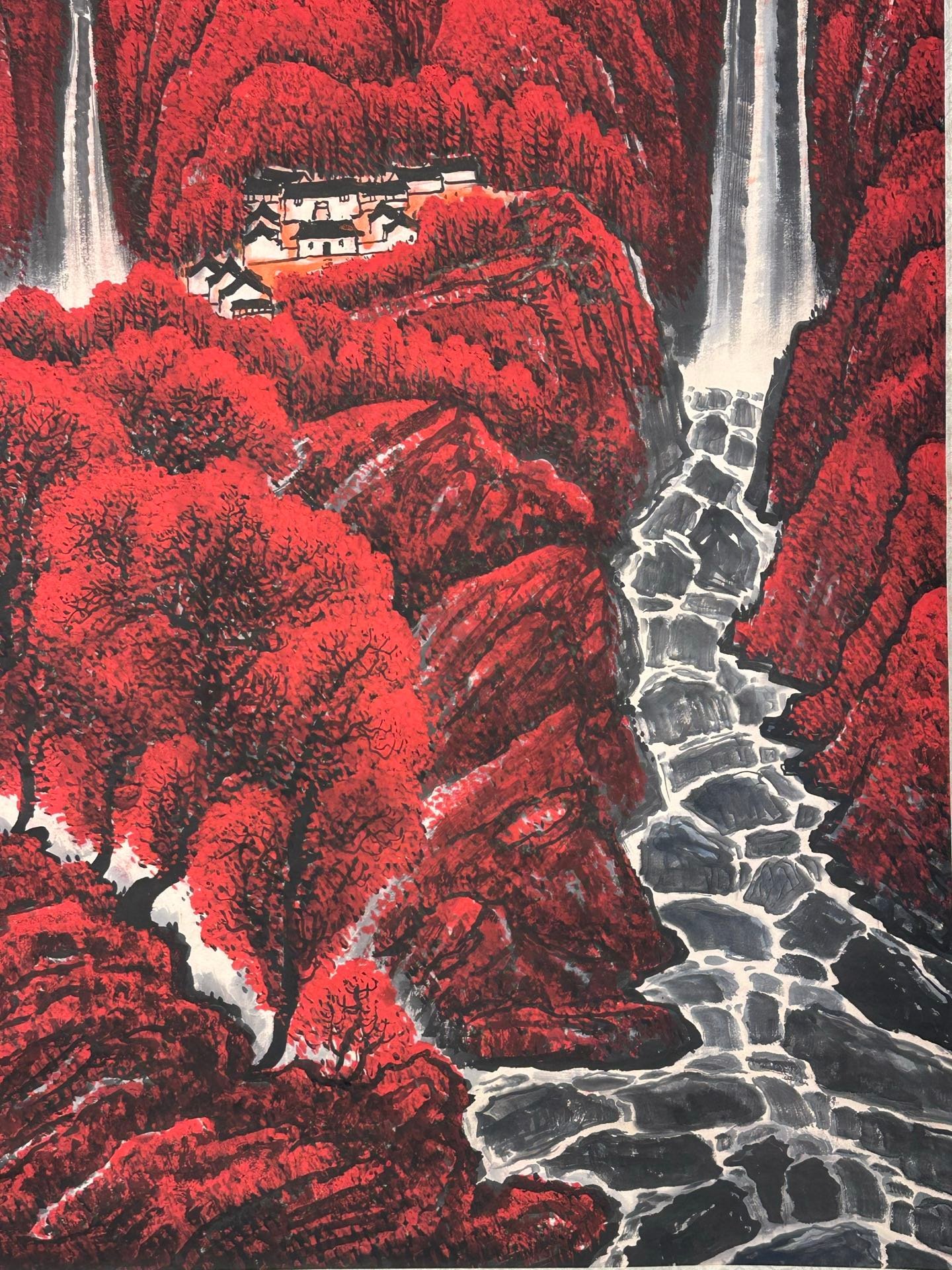 Chinese scroll painting Li Keran