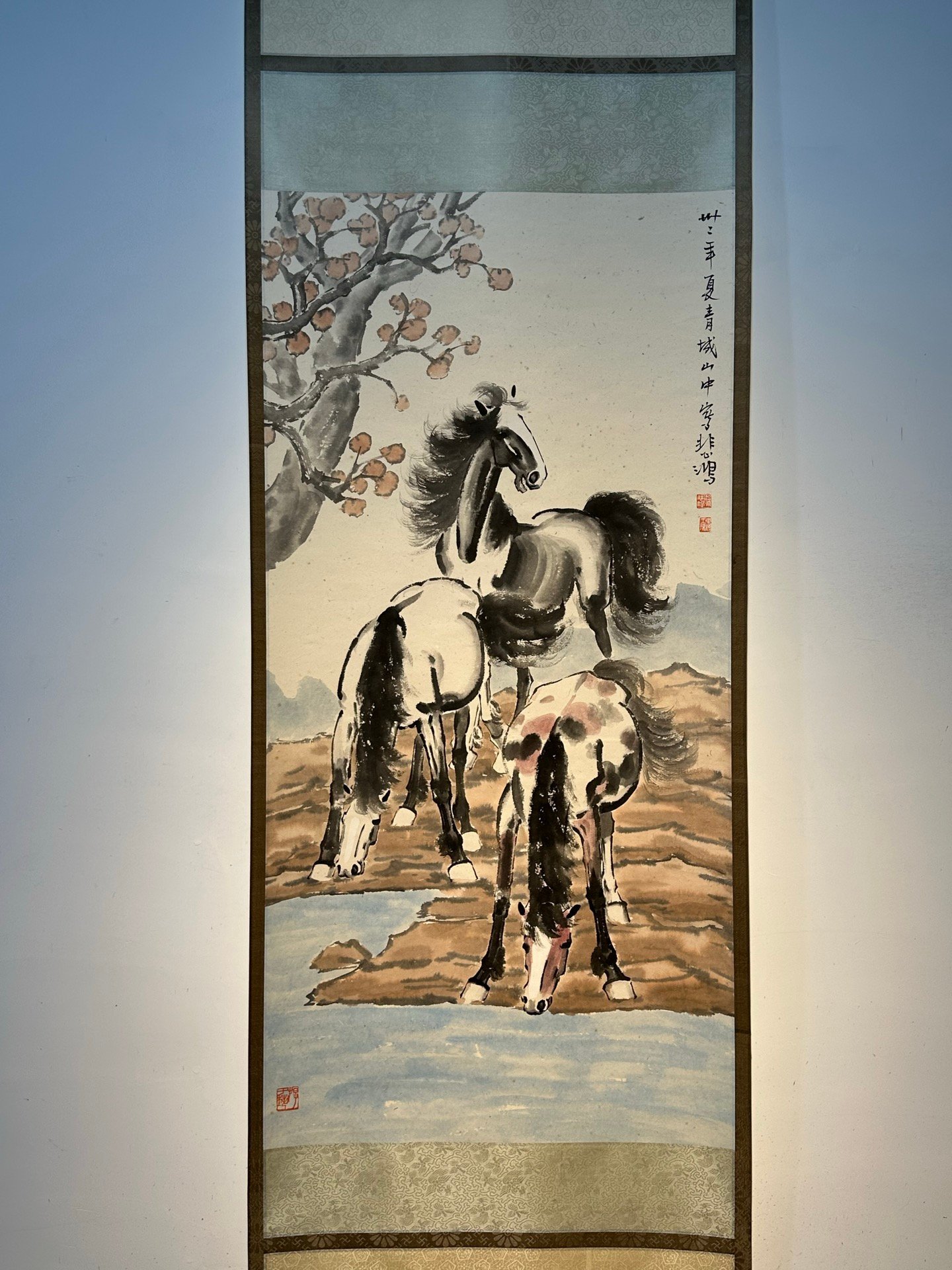 Chinese scroll painting Xu Beihong