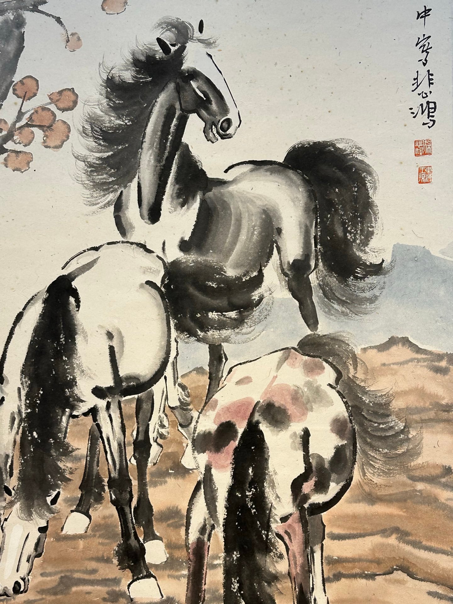 Chinese scroll painting Xu Beihong