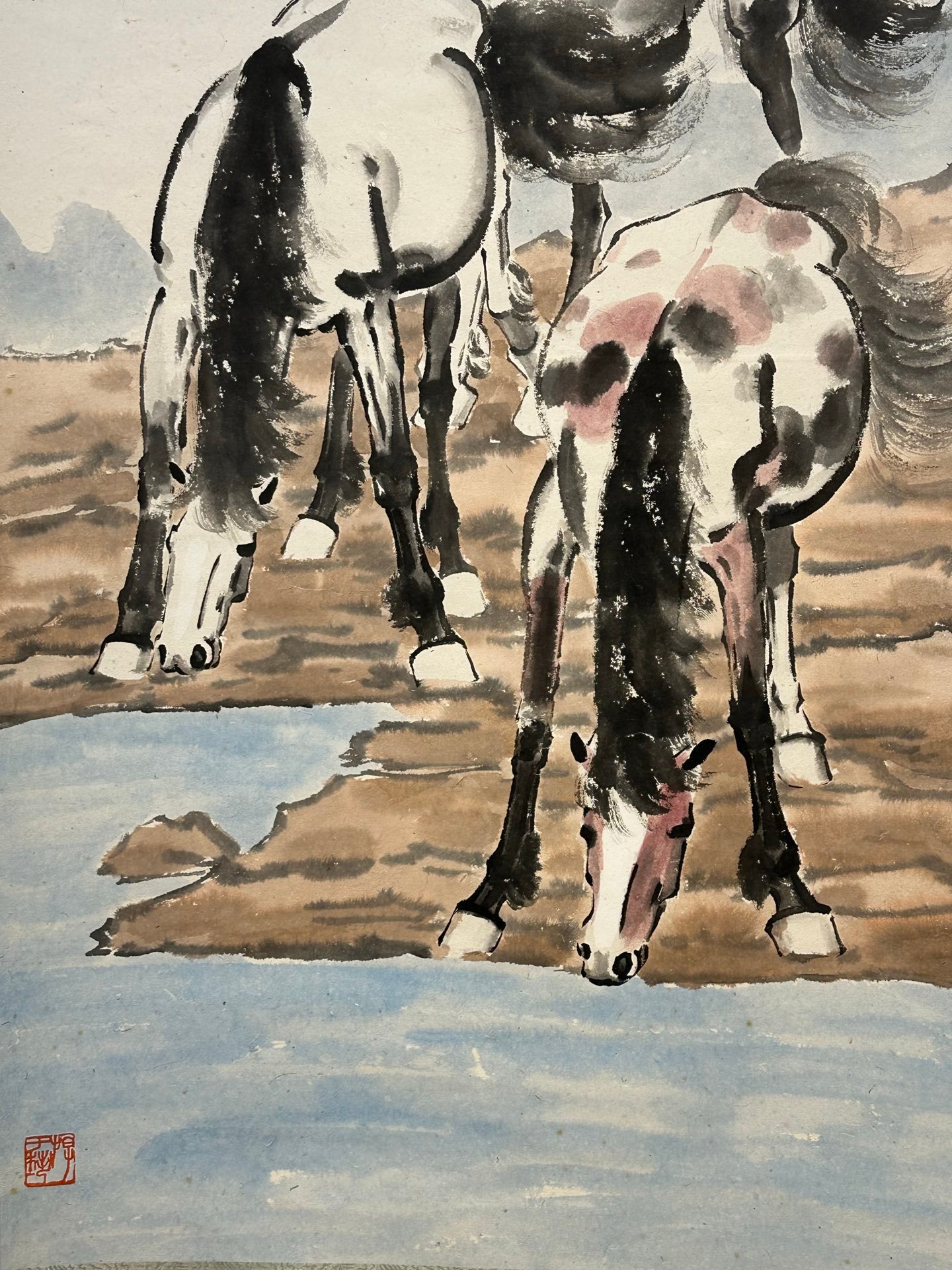 Chinese scroll painting Xu Beihong