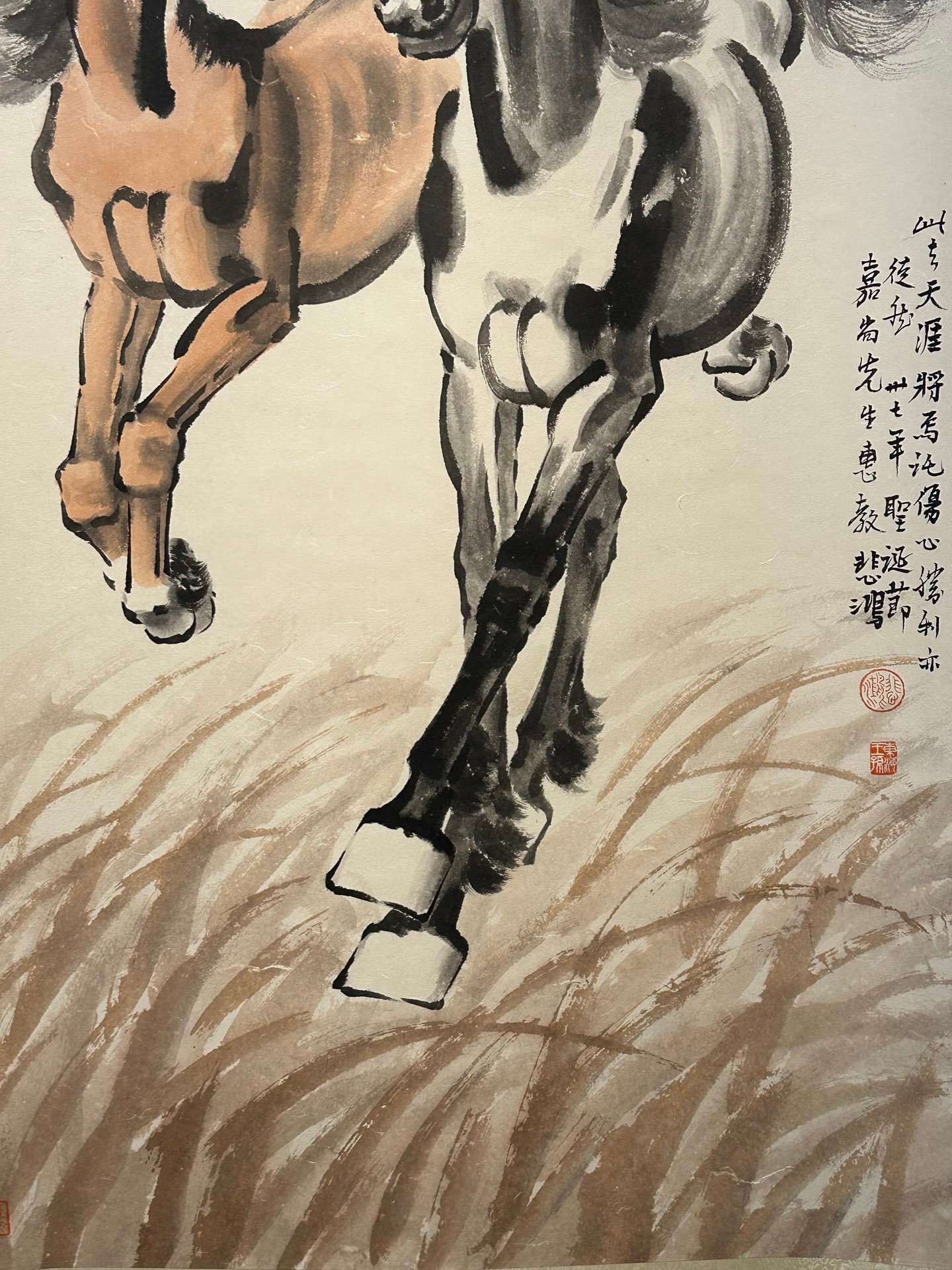 Chinese scroll painting Xu Beihong