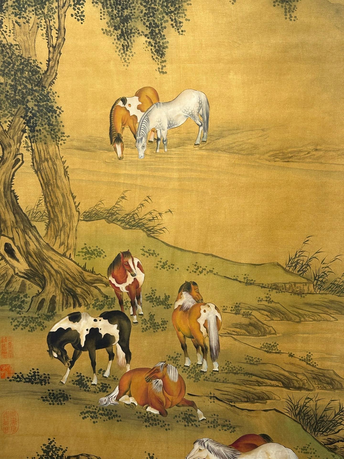 Chinese scroll painting Giuseppe