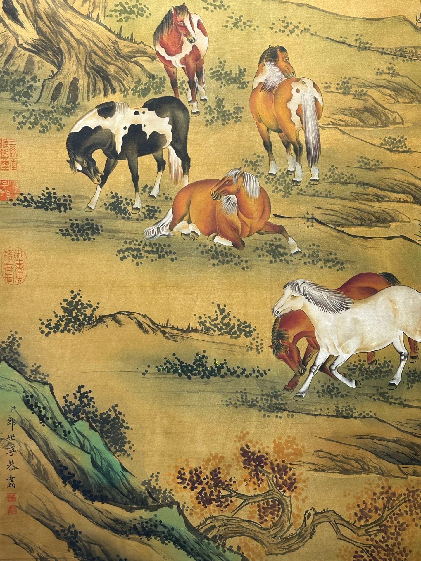 Chinese scroll painting Giuseppe