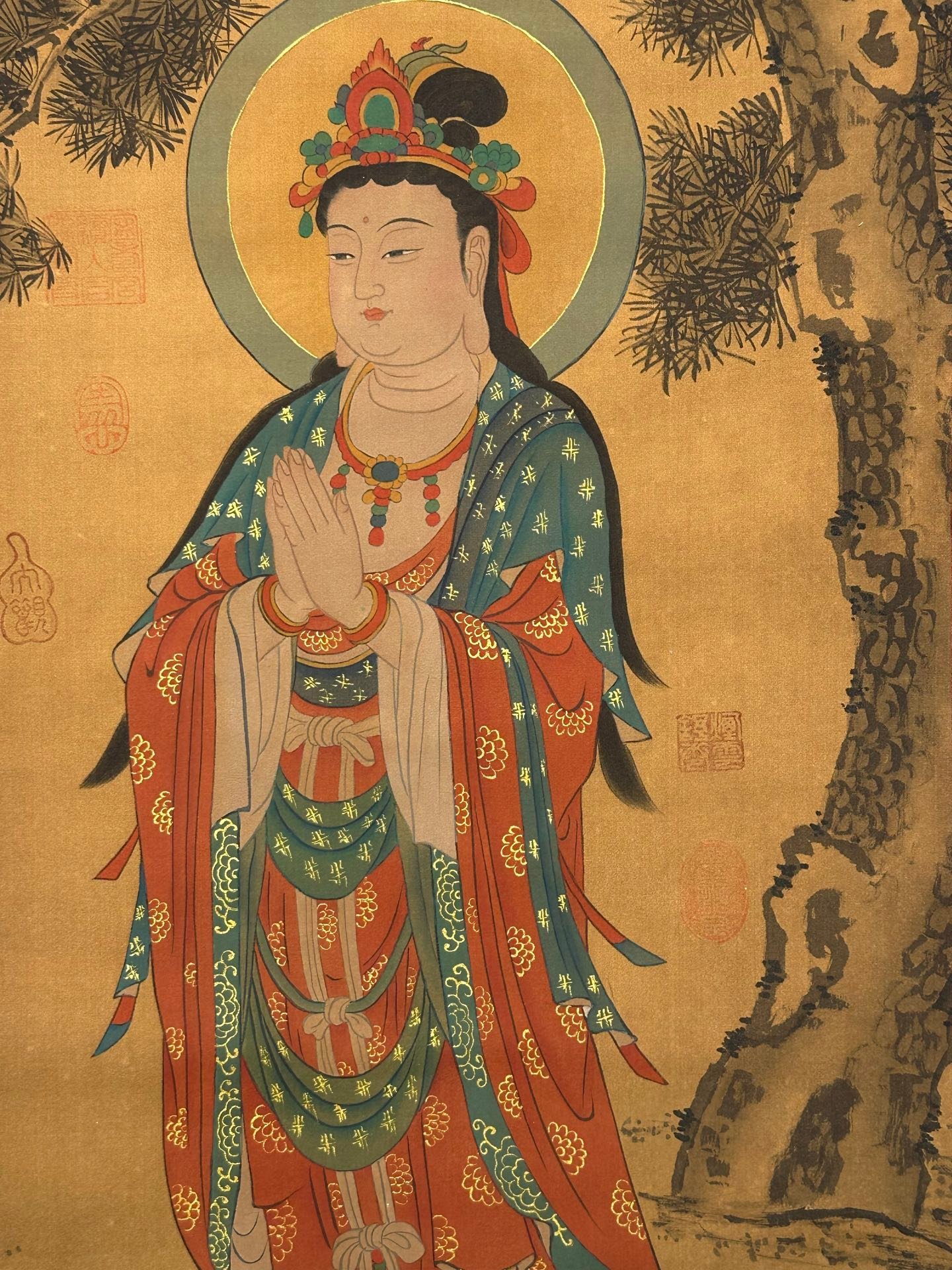 Chinese scroll painting Guanyin