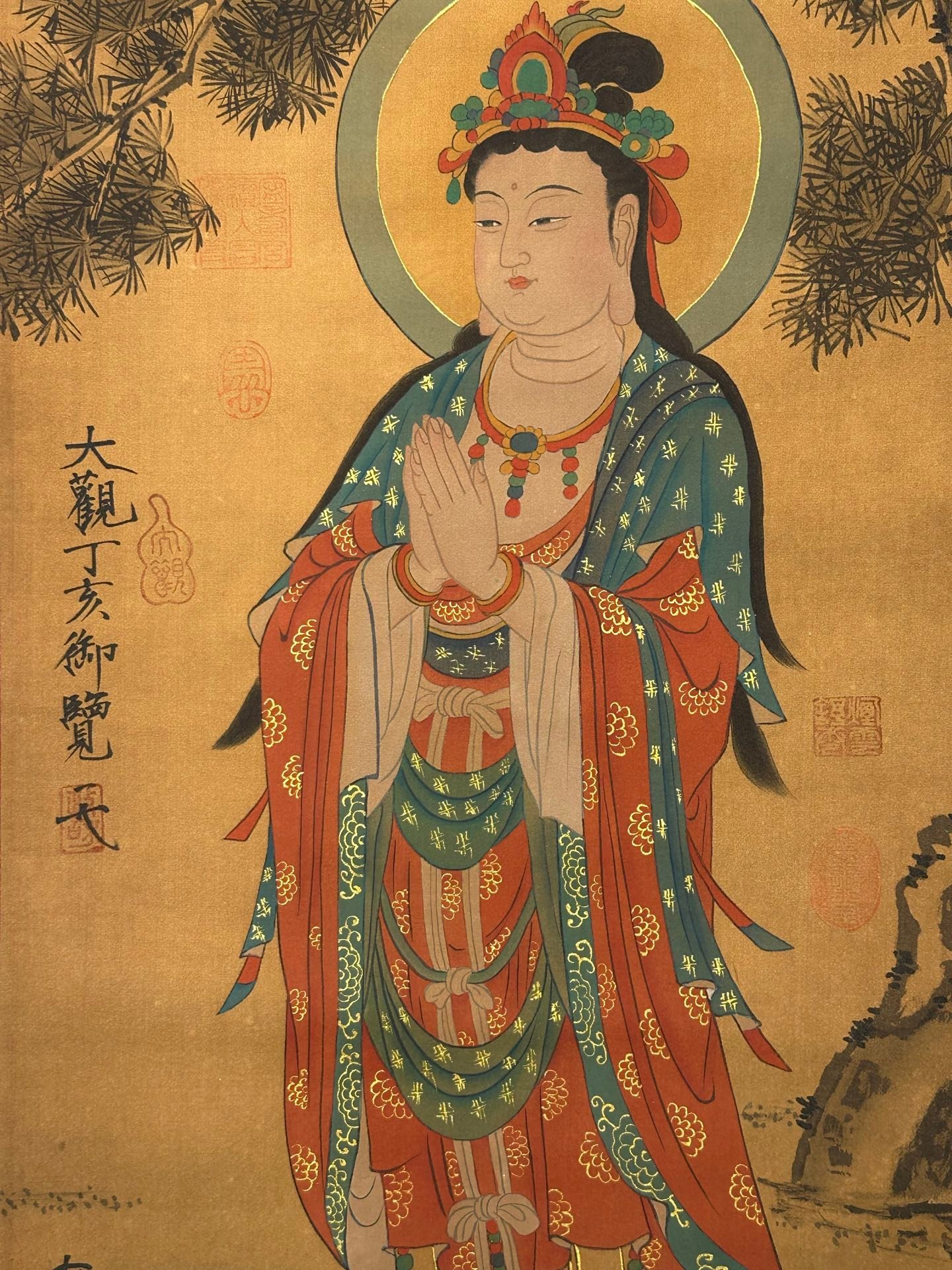 Chinese scroll painting Guanyin