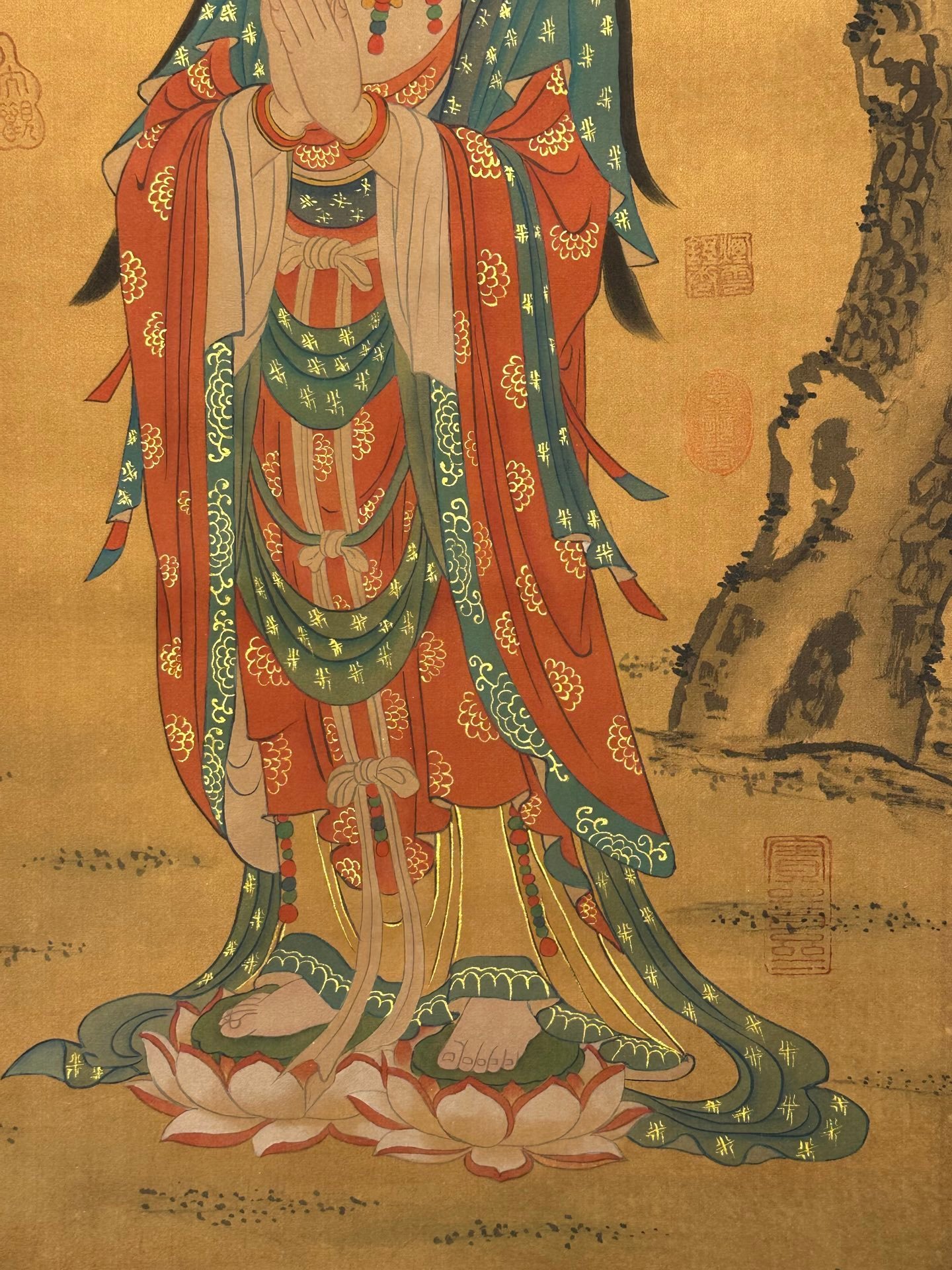 Chinese scroll painting Guanyin