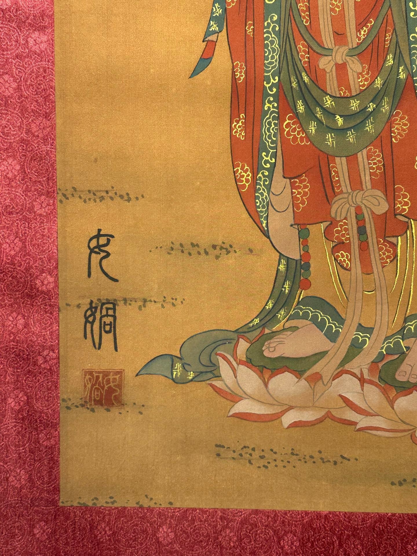 Chinese scroll painting Guanyin