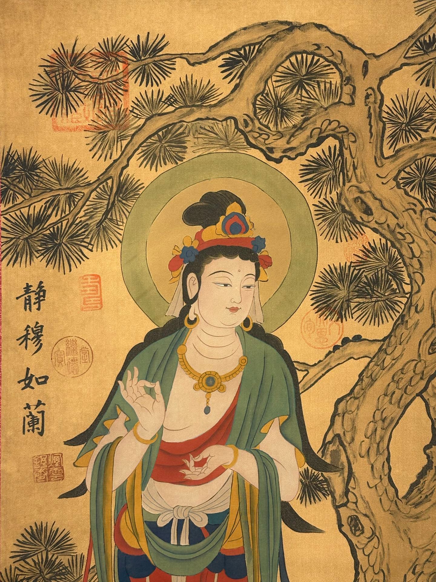Chinese scroll painting Guanyin