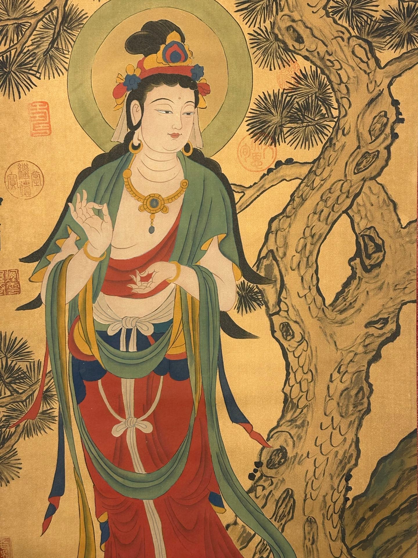 Chinese scroll painting Guanyin