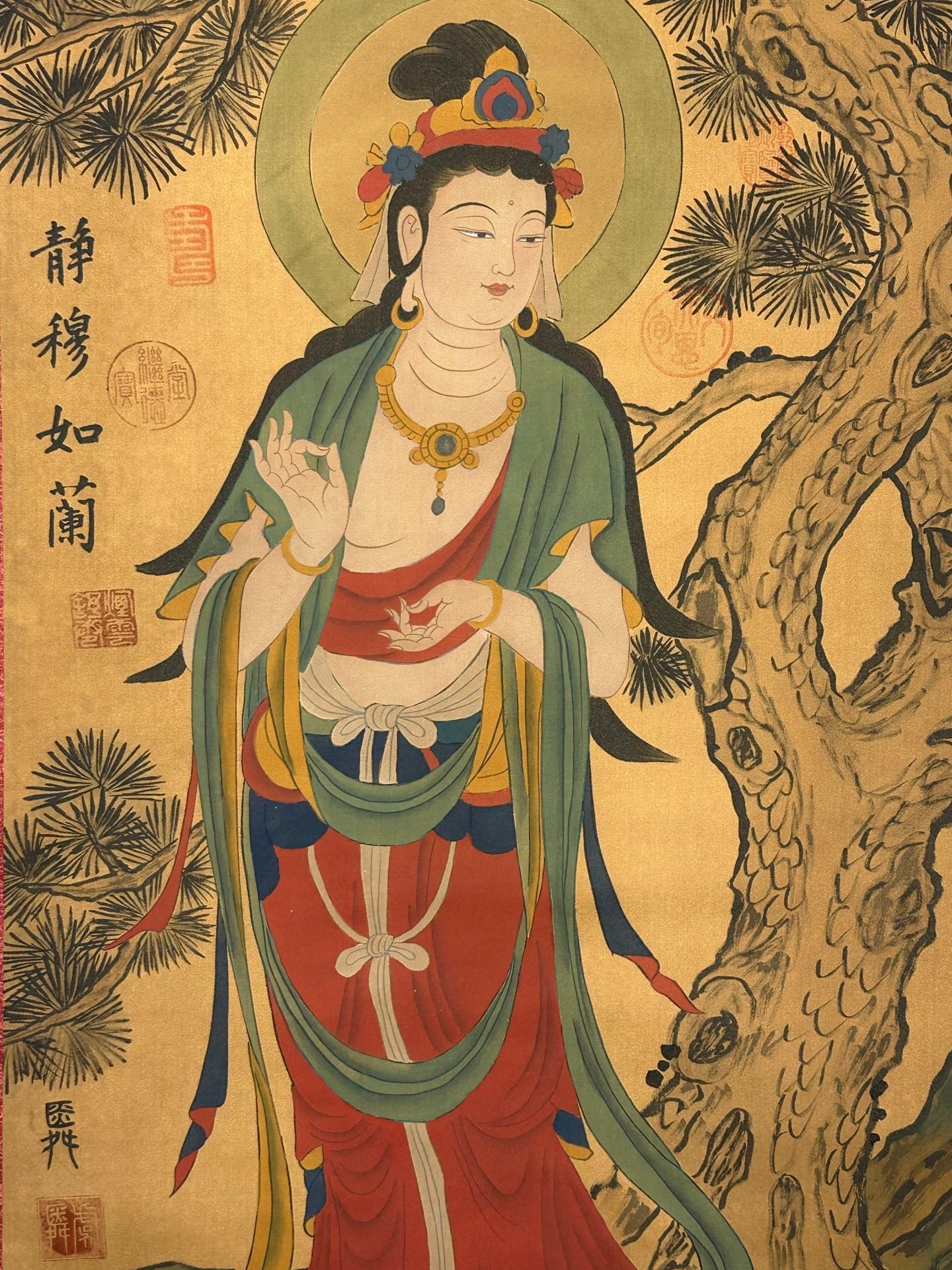 Chinese scroll painting Guanyin