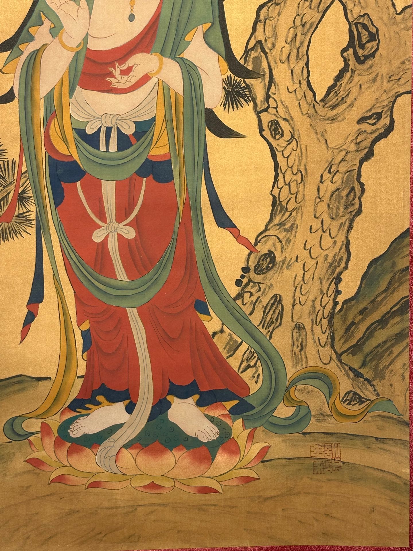 Chinese scroll painting Guanyin