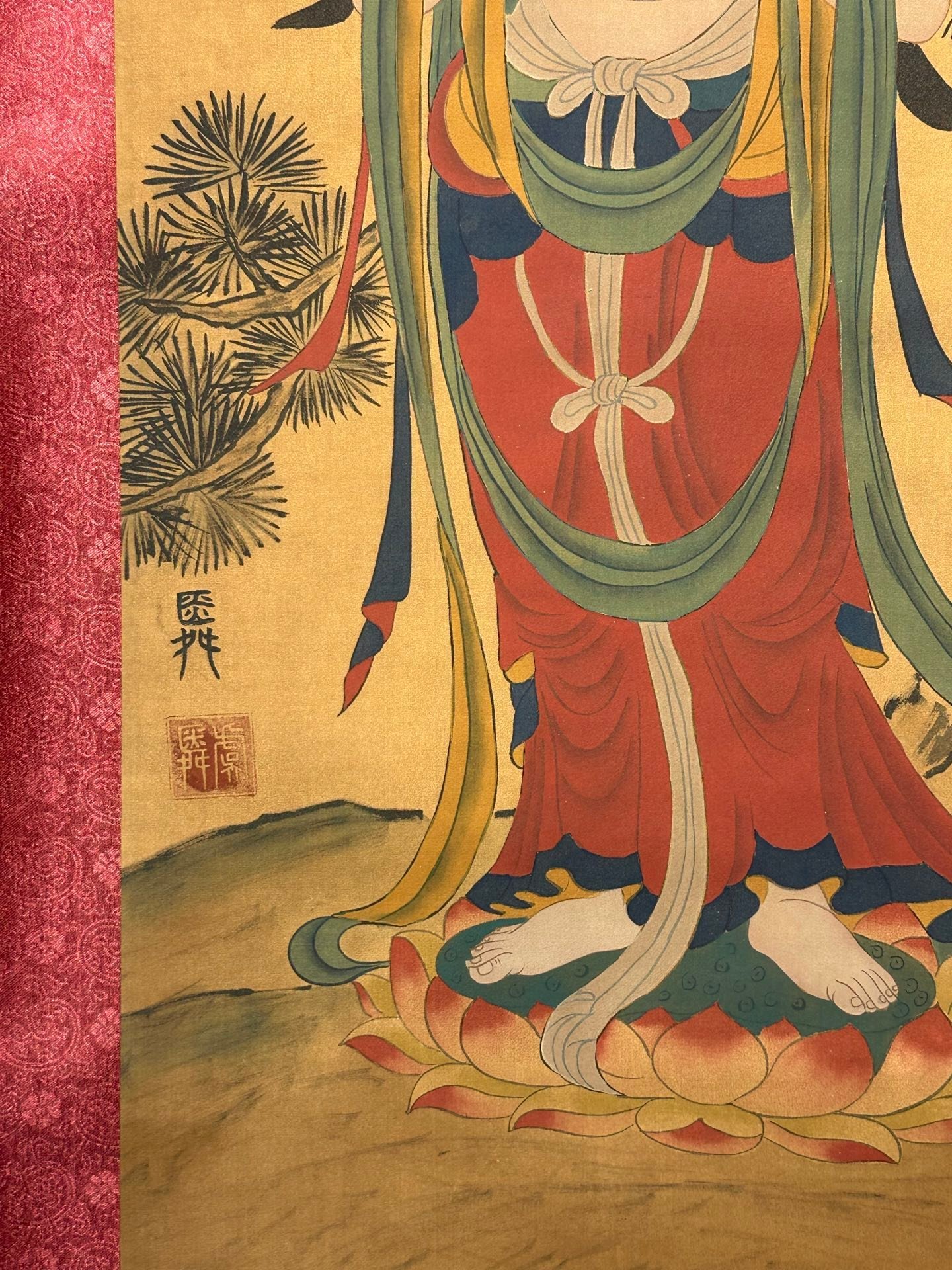 Chinese scroll painting Guanyin