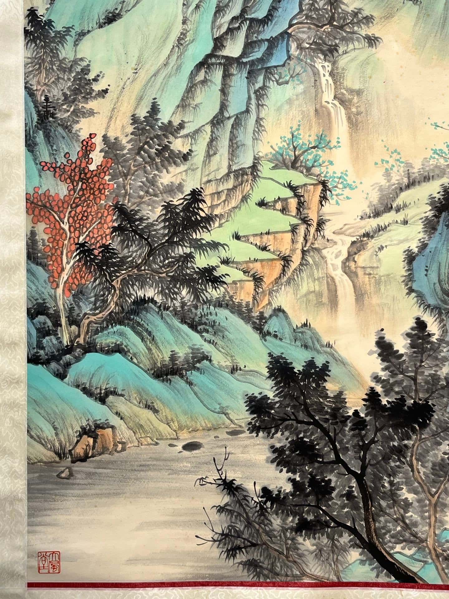 Chinese scroll painting Zhang Daqian