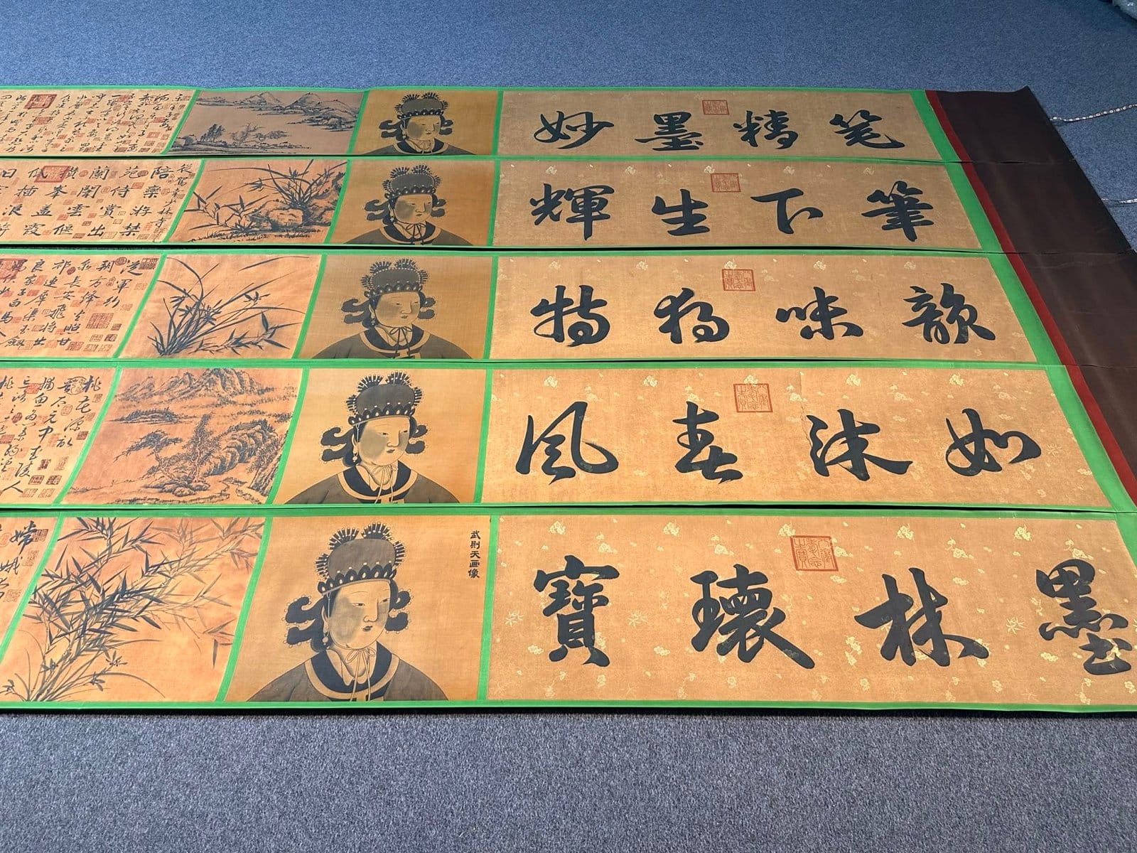 Chinese scroll painting Wu Zetian