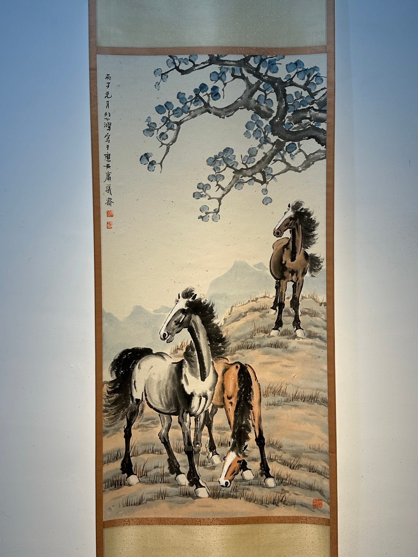 Chinese scroll painting Xu Beihong