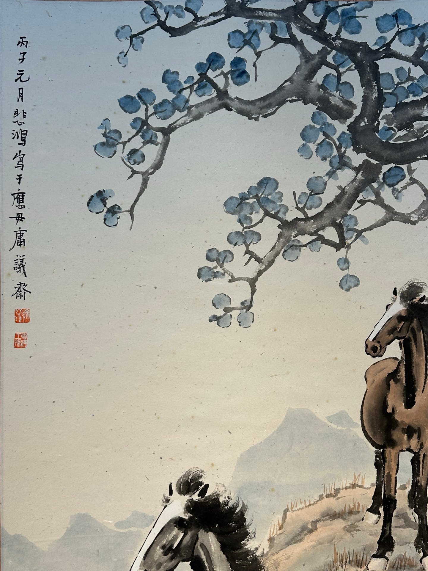 Chinese scroll painting Xu Beihong