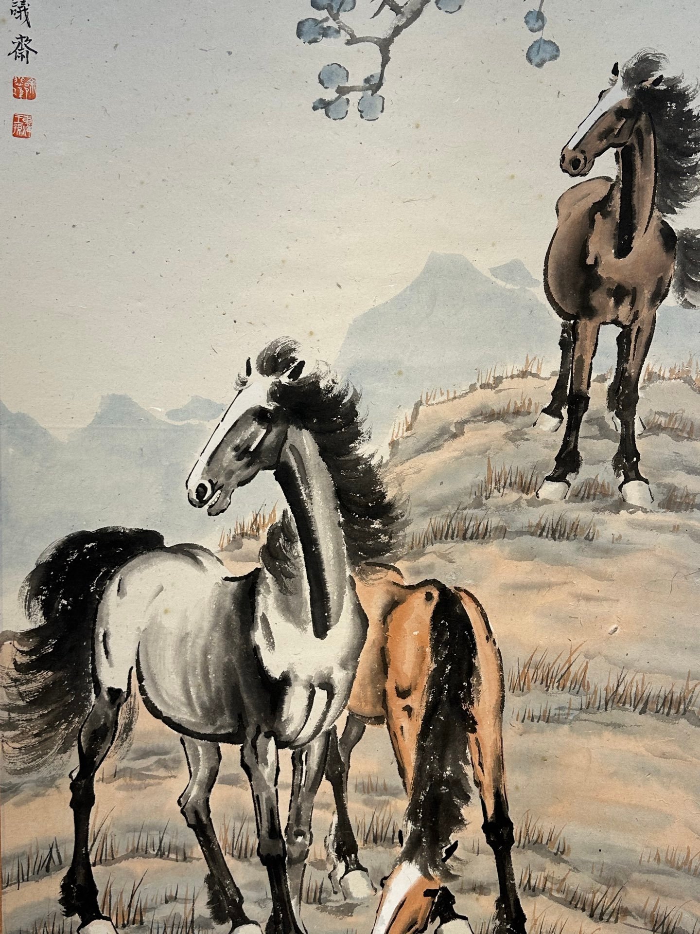 Chinese scroll painting Xu Beihong