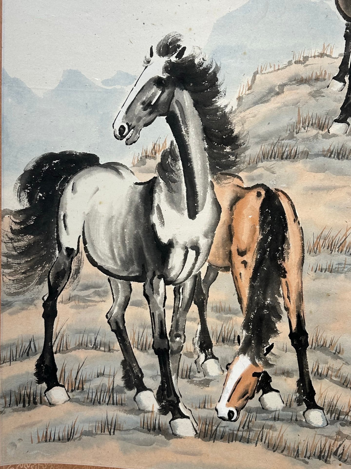 Chinese scroll painting Xu Beihong