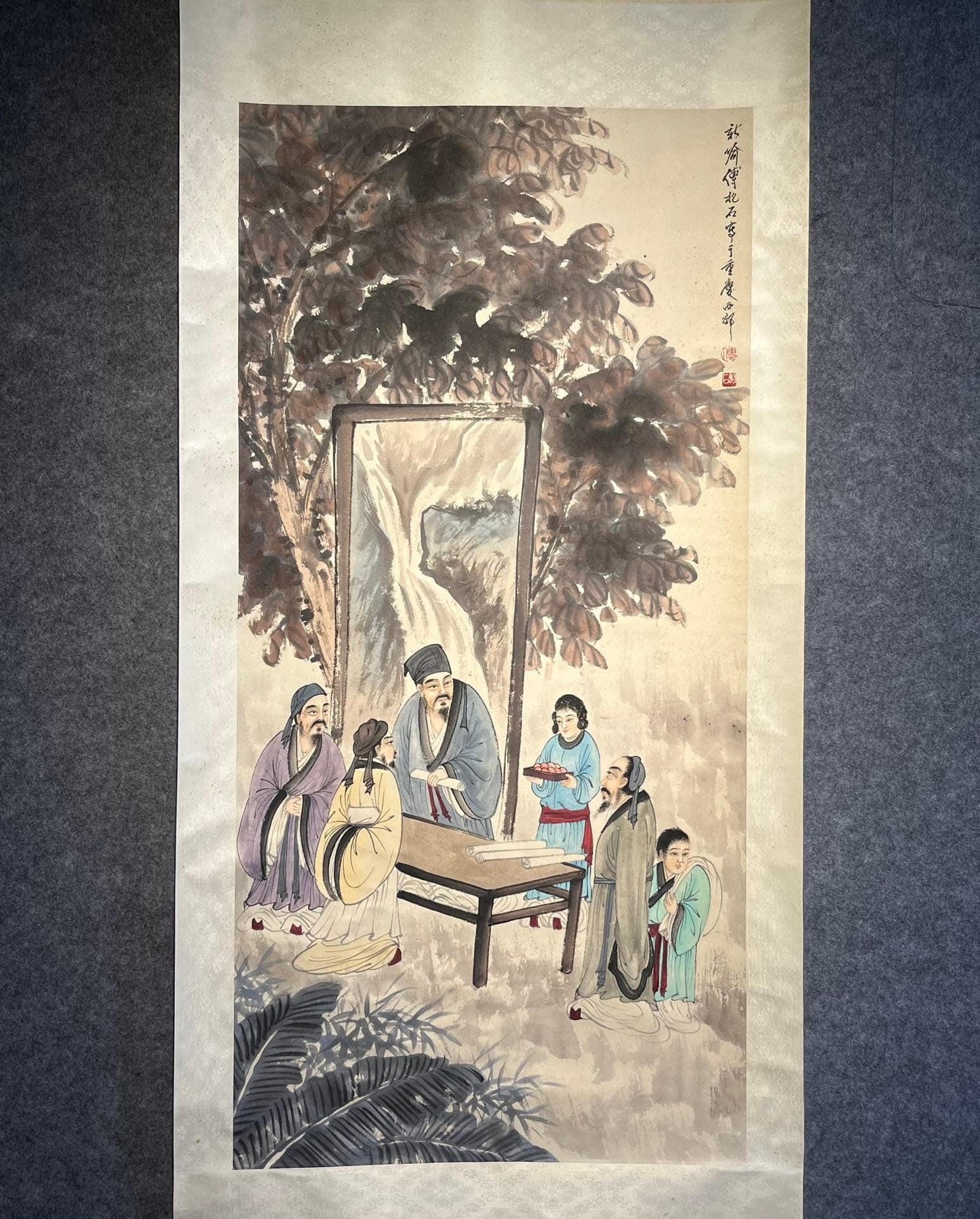 Chinese scroll painting Fu Baoshi