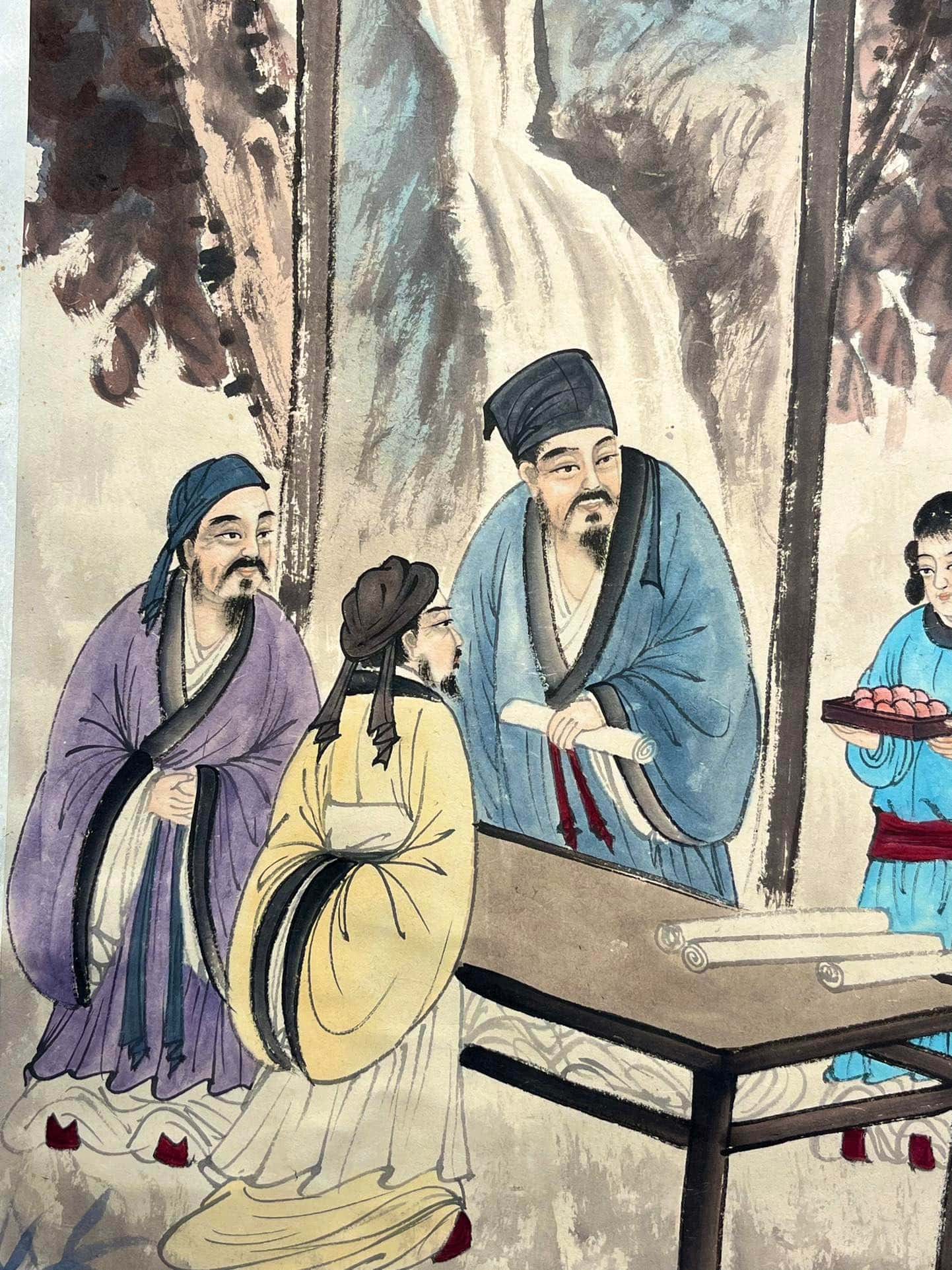 Chinese scroll painting Fu Baoshi