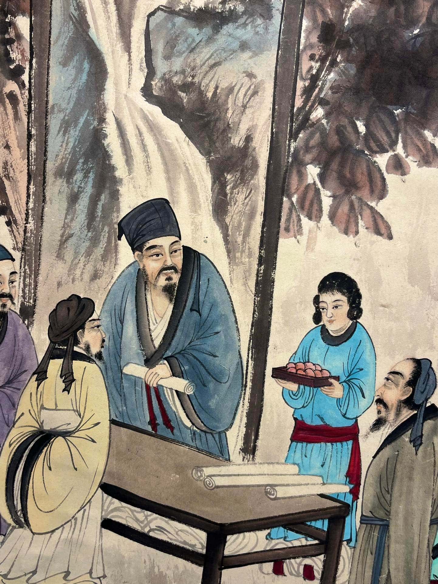 Chinese scroll painting Fu Baoshi