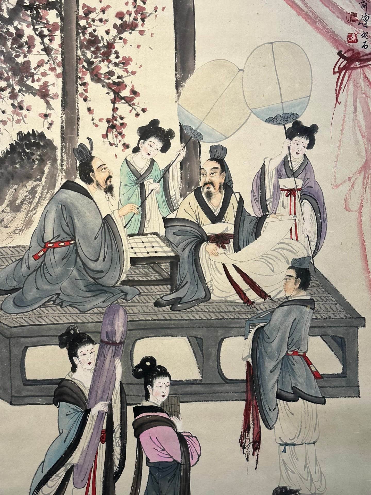 Chinese scroll painting Fu Baoshi