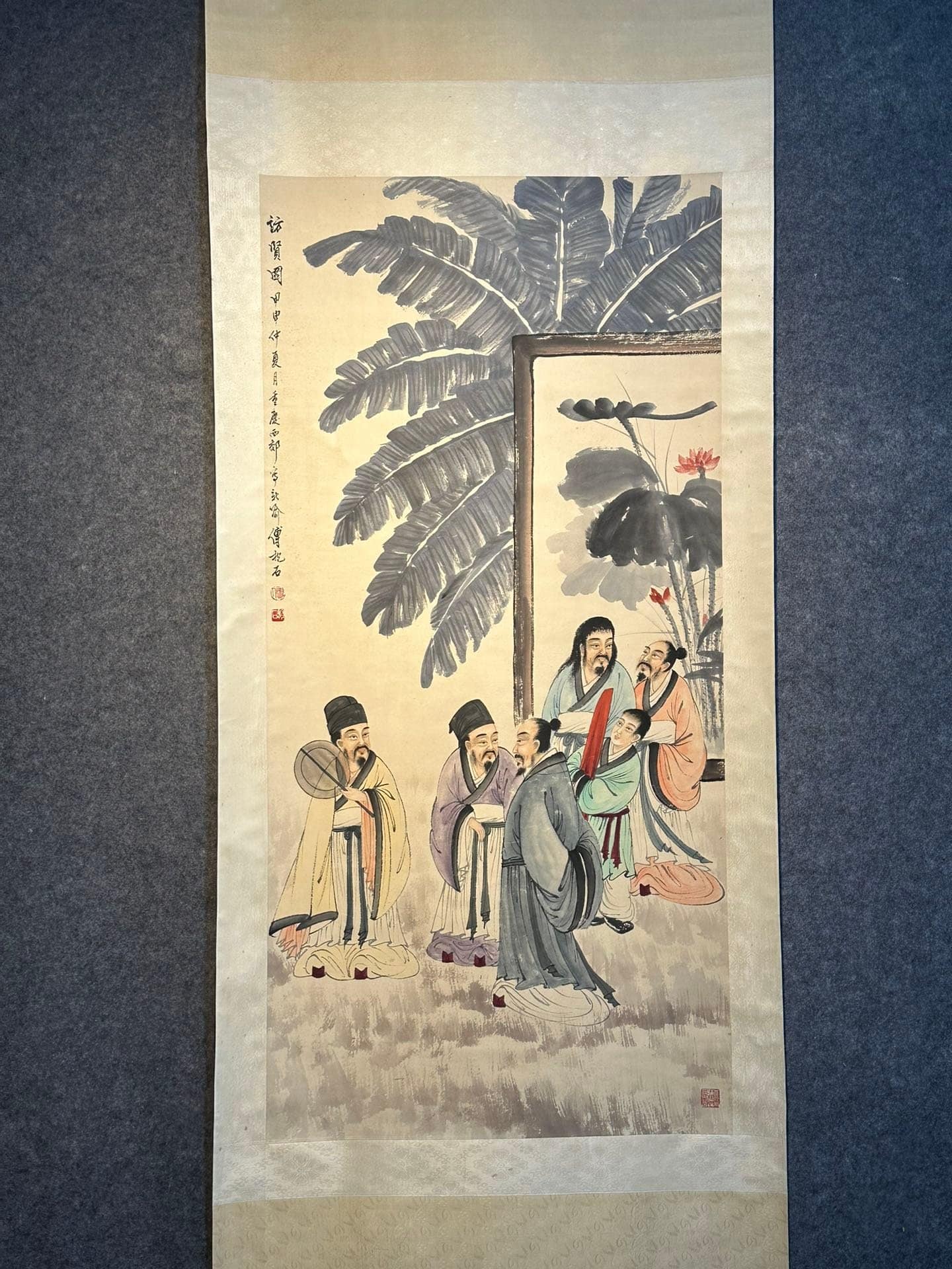 Chinese scroll painting Fu Baoshi