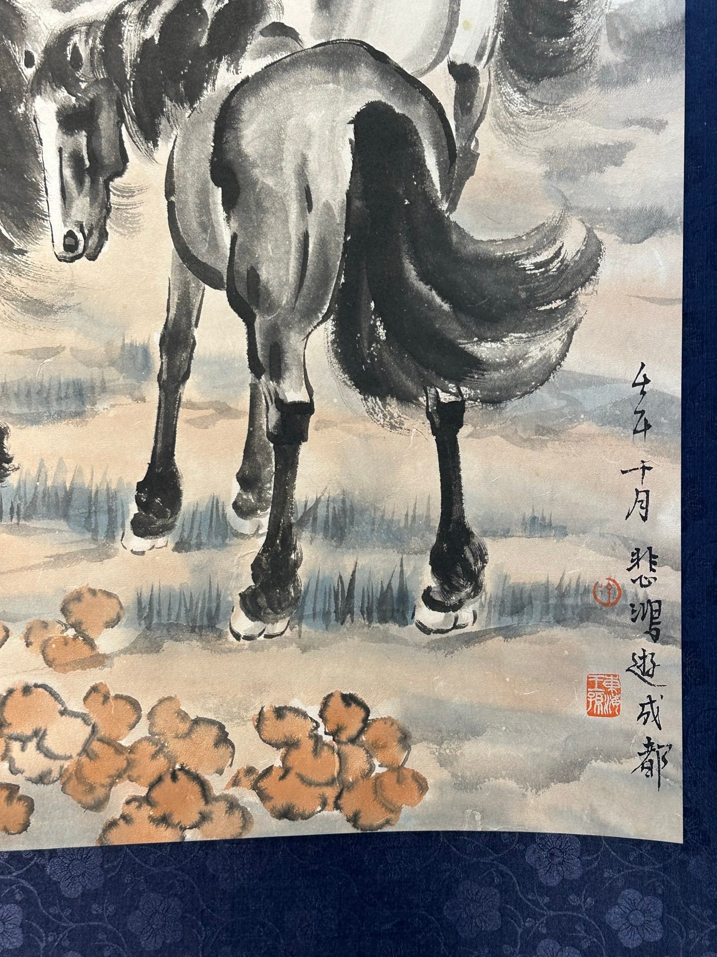 Chinese scroll painting Xu Beihong