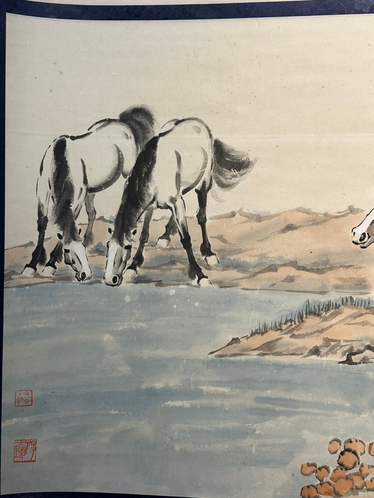 Chinese scroll painting Xu Beihong