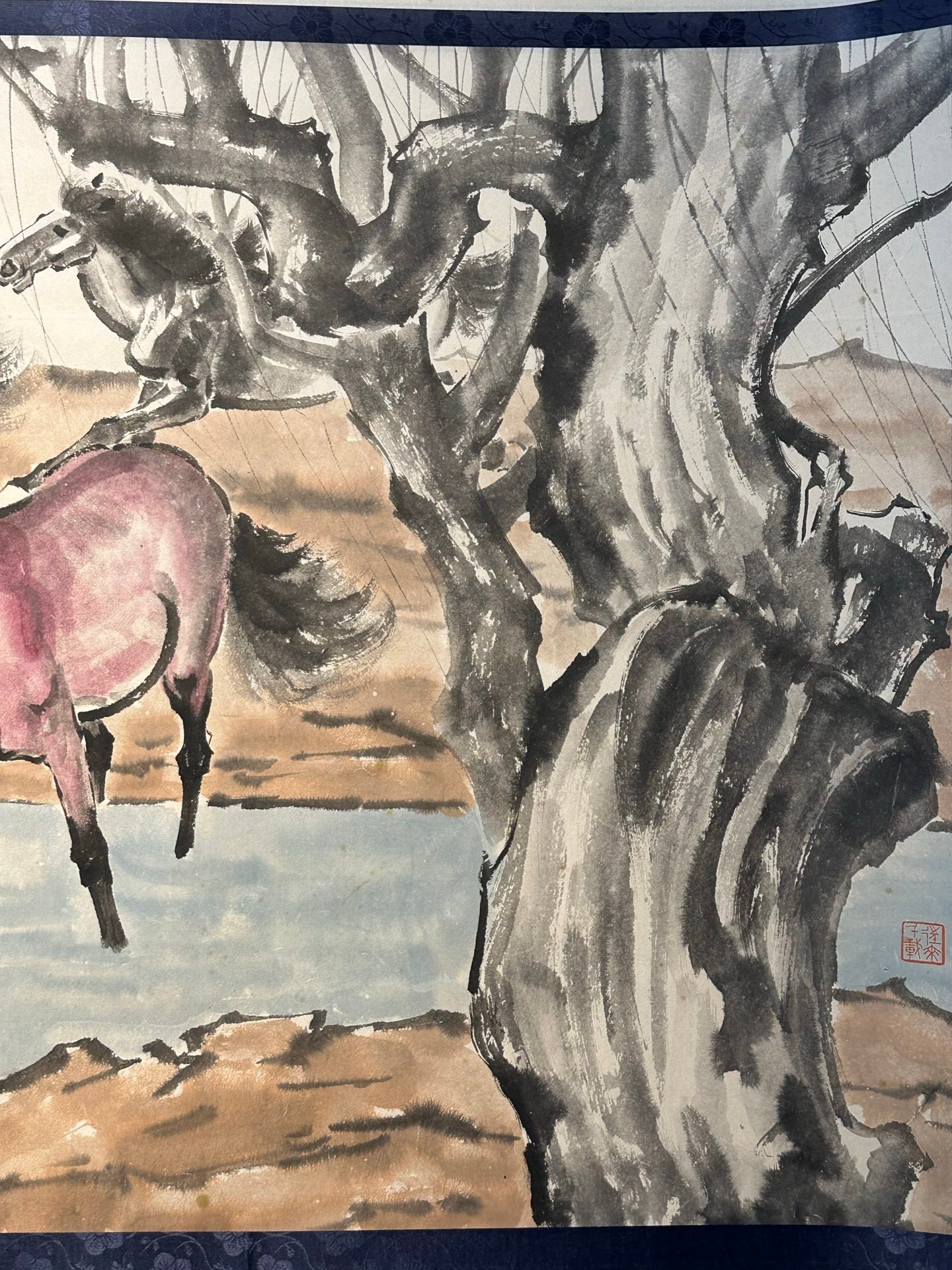 Chinese scroll painting Xu Beihong