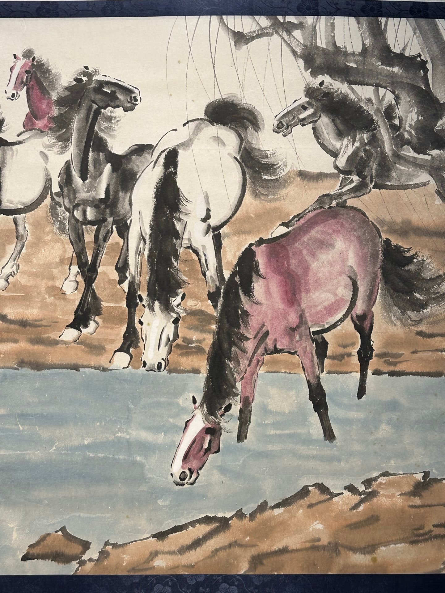 Chinese scroll painting Xu Beihong