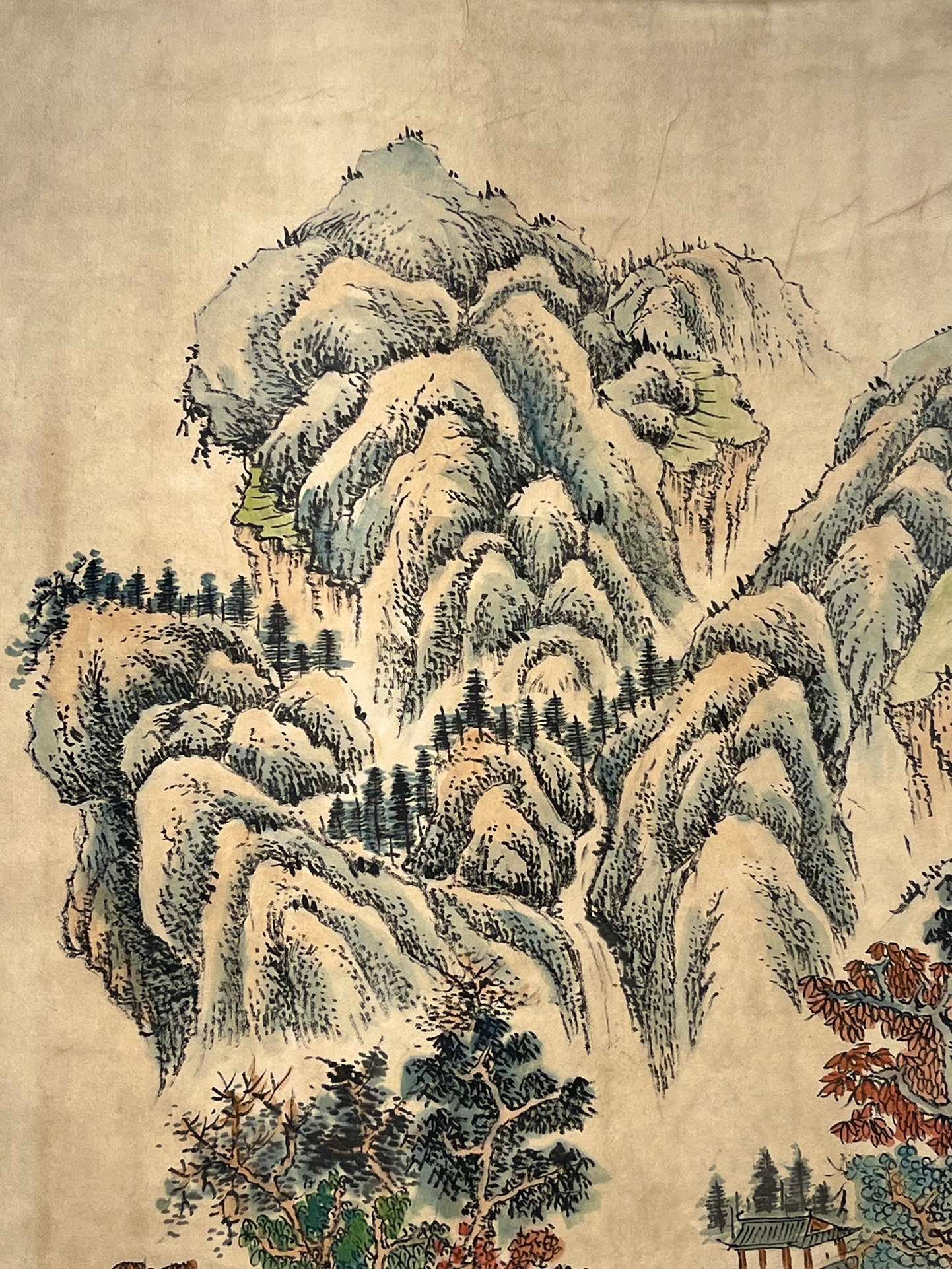 Chinese scroll painting Lan Ying