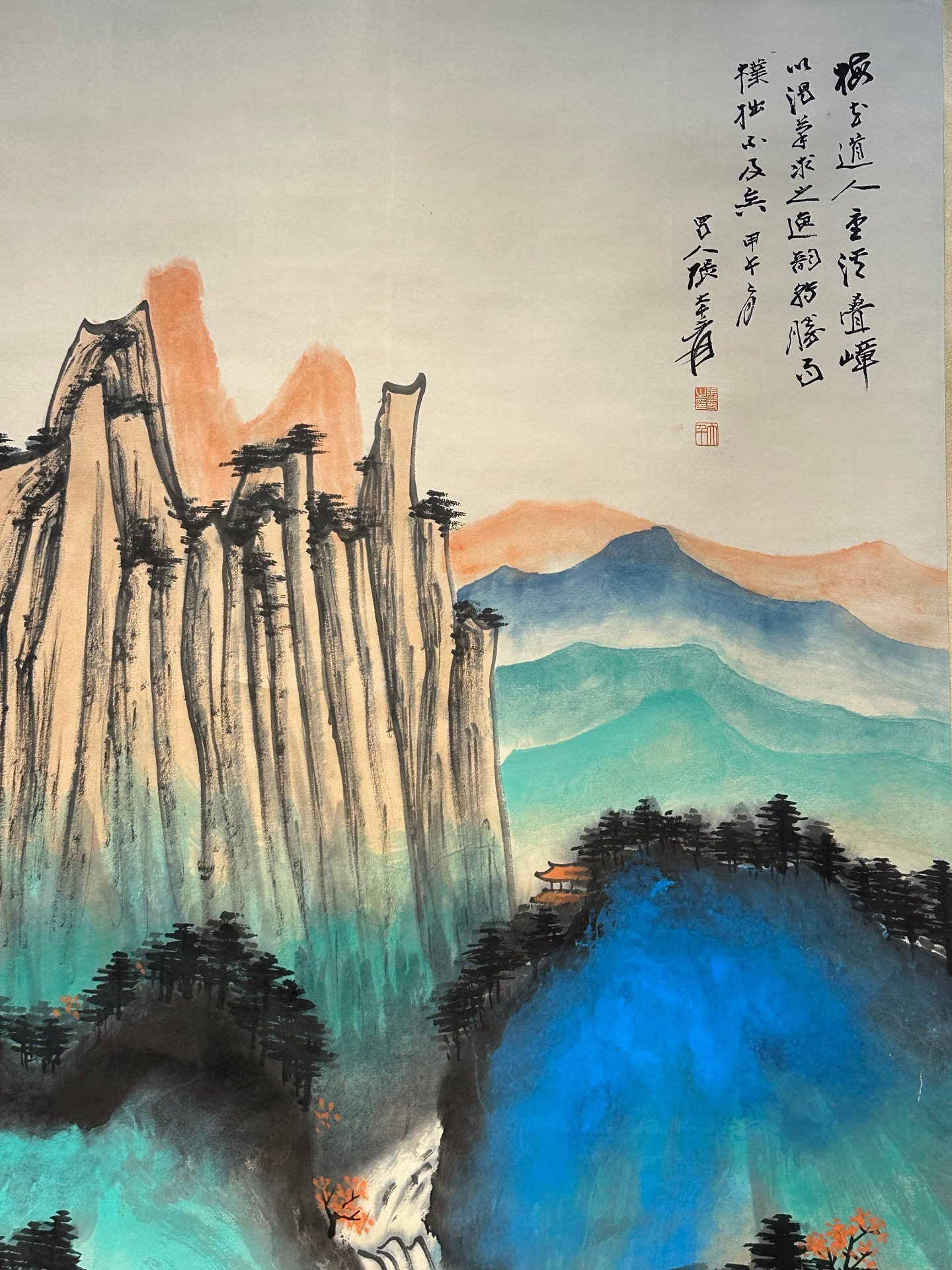 Chinese scroll painting Zhang Daqian