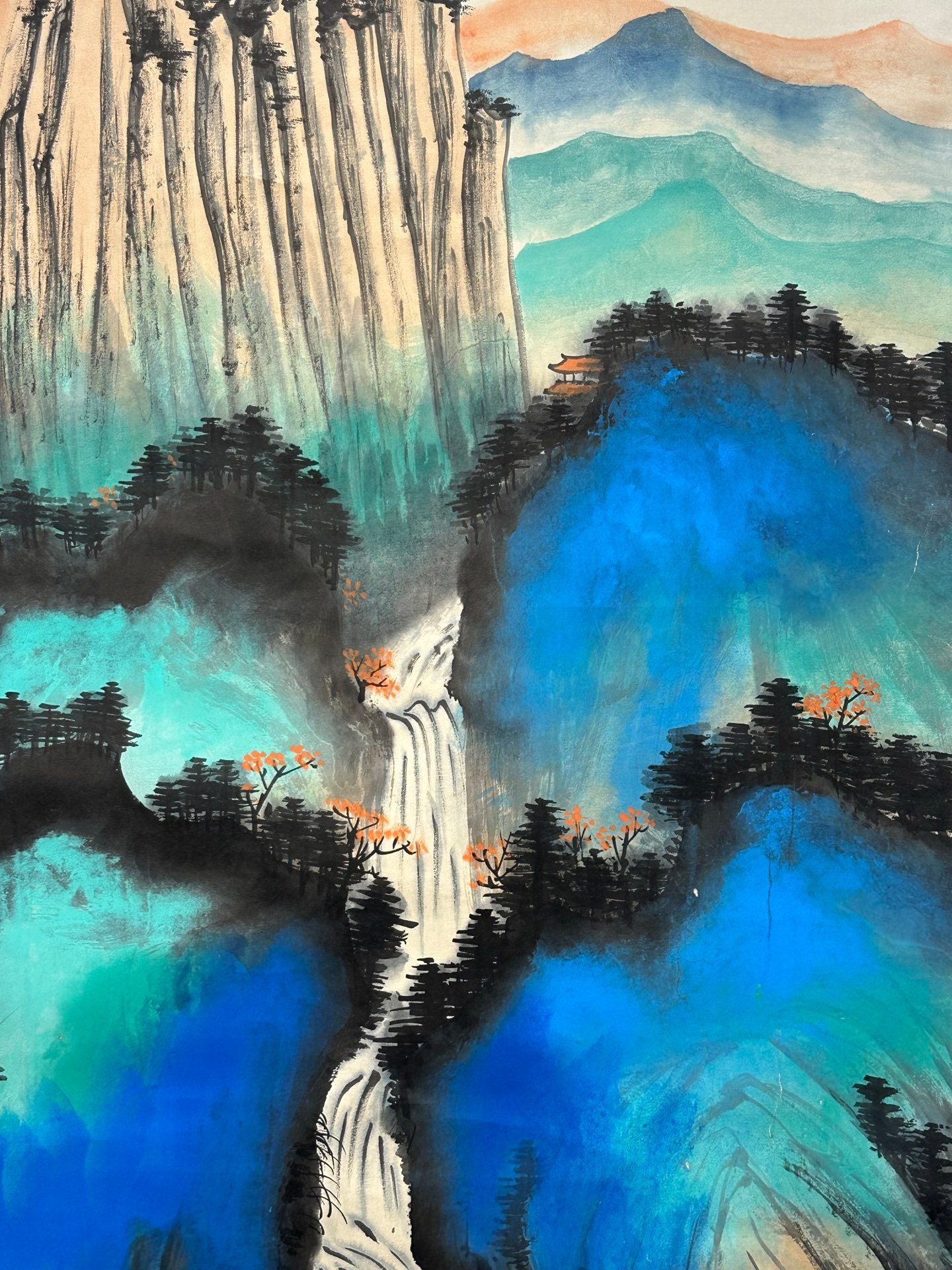 Chinese scroll painting Zhang Daqian